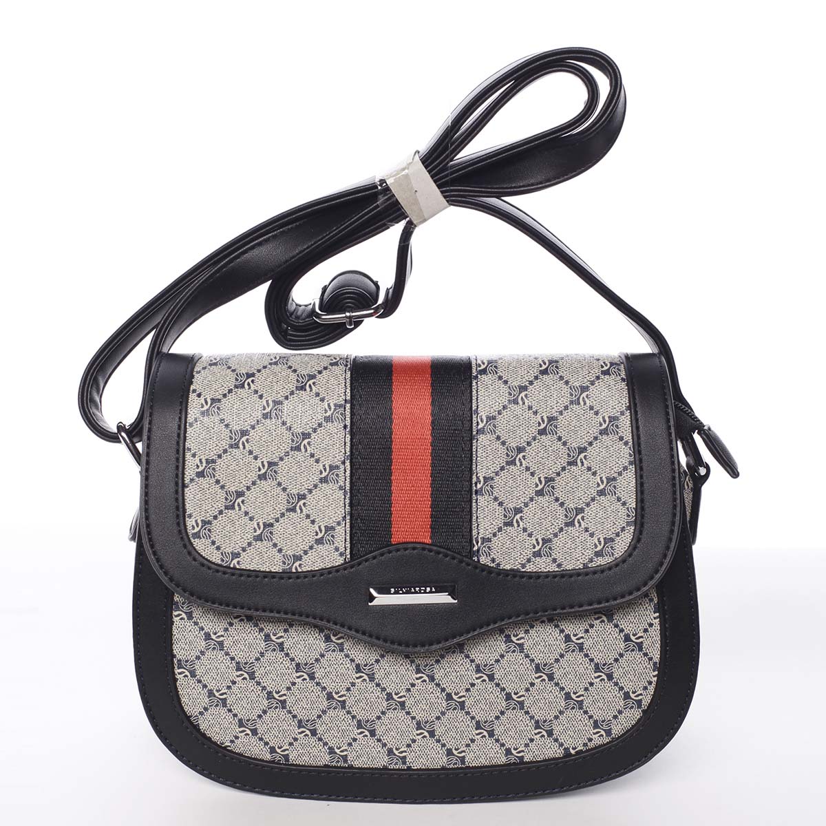 Módní originální dámská černá crossbody kabelka - Silvia Rosa Kristel 