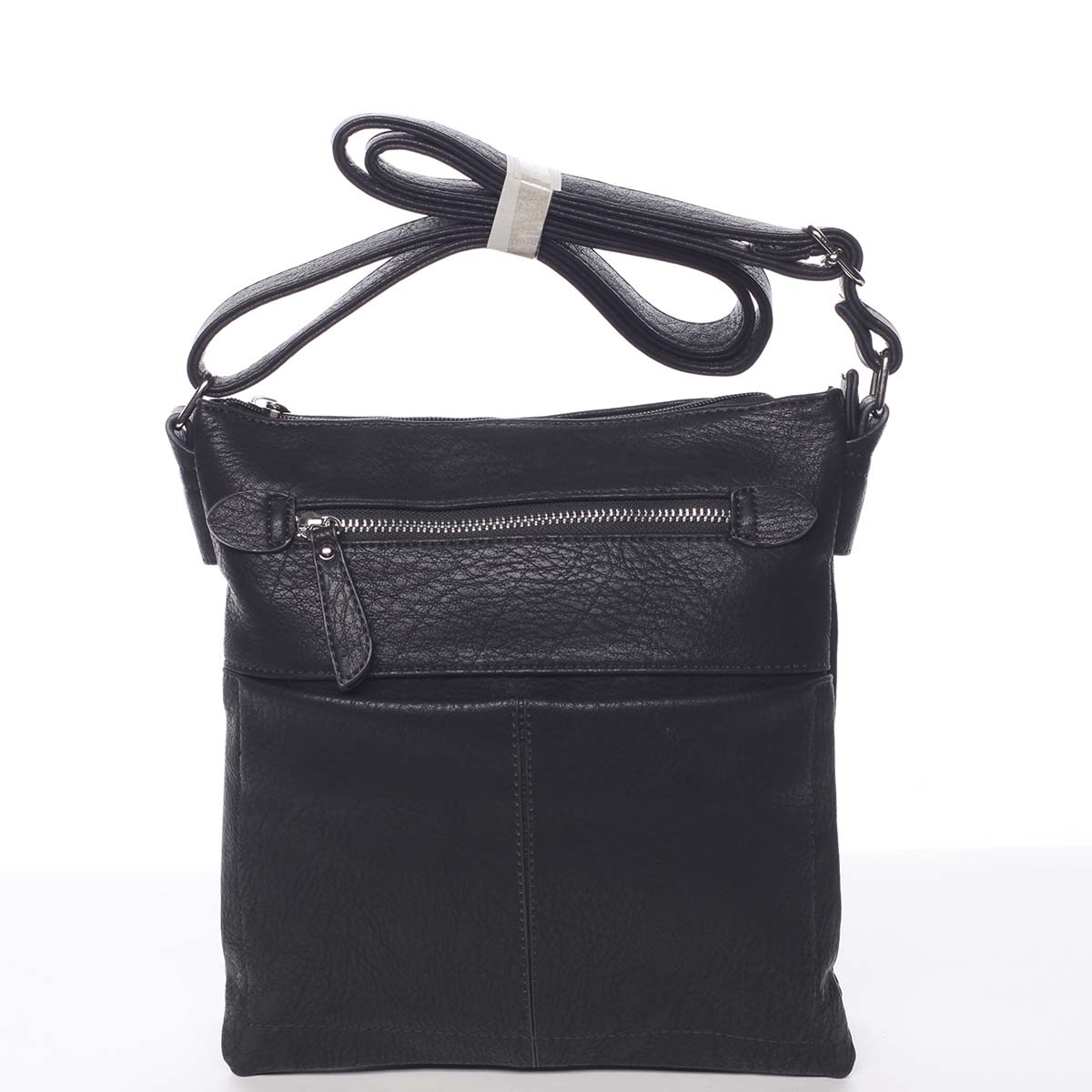 Dámská černá moderní a elegantní crossbody kabelka - Dudlin Ketty 