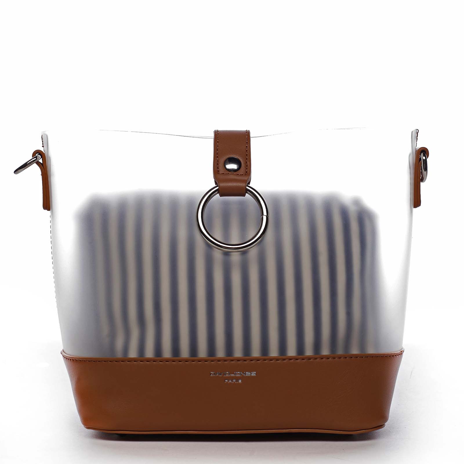 Originální dámská crossbody kabelka koňaková - David Jones Crazy