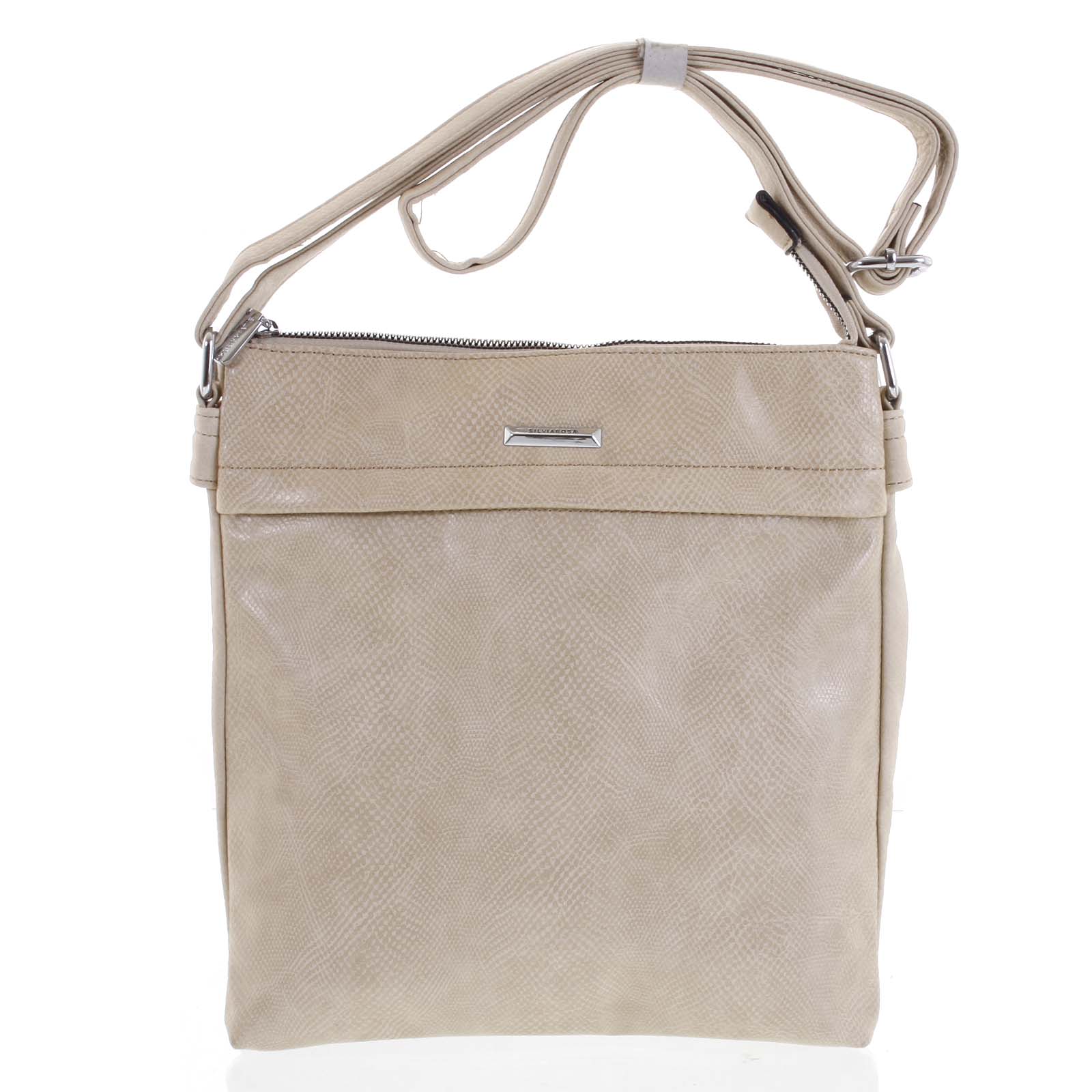 Dámská crossbody kabelky béžová - Silvia Rosa Dingeka Snake