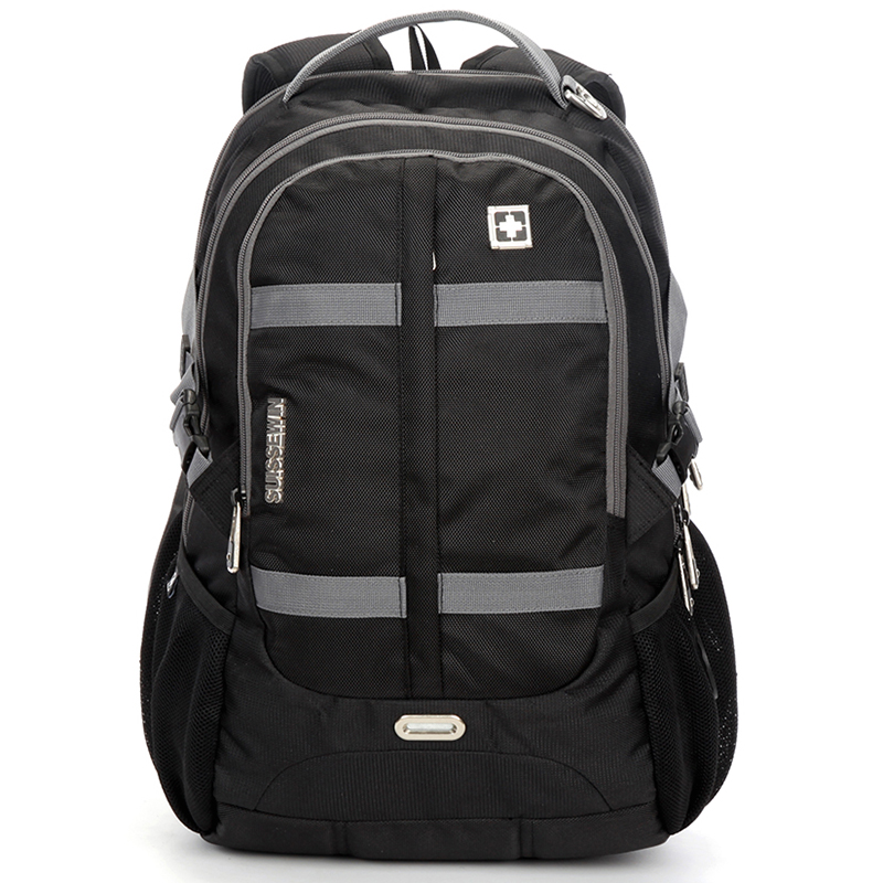 Multifunkční prodyšný batoh černo šedý - Suissewin 8350