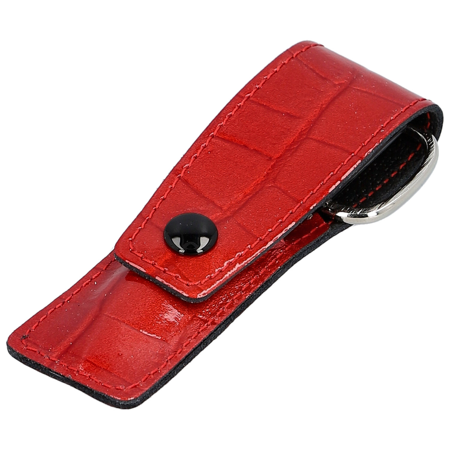 Kožená manikúra a pedikúra croco červená - Solingen Feliksa