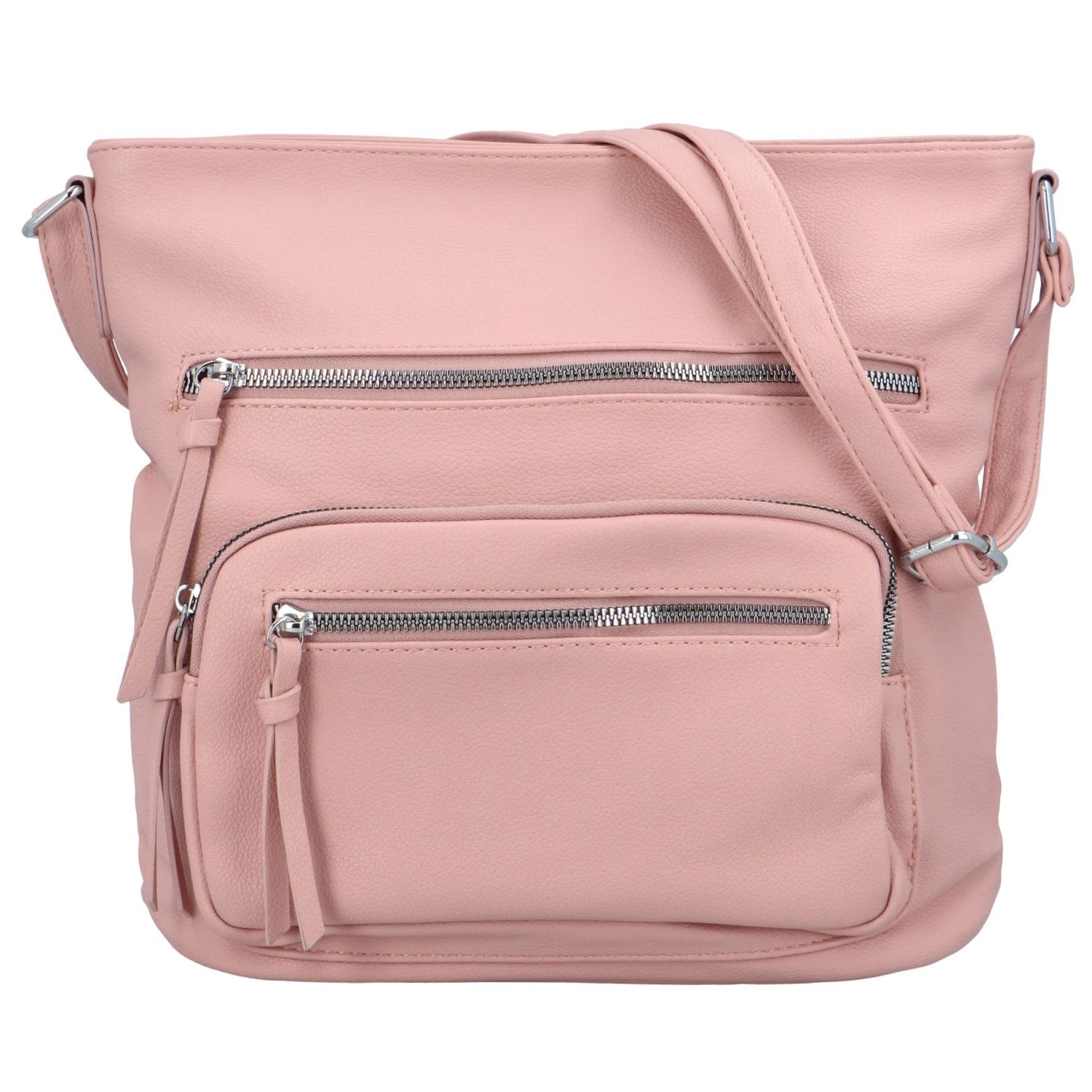 Levně Dámská crossbody kabelka růžová - Herisson Famari