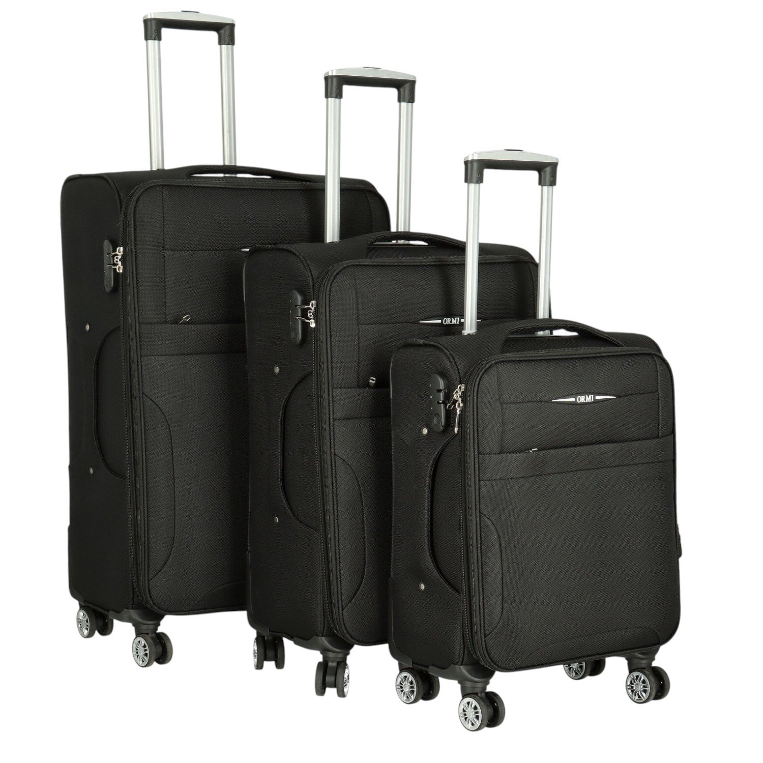 Cestovní textilní kufr černý - Ormi Sumito SADA