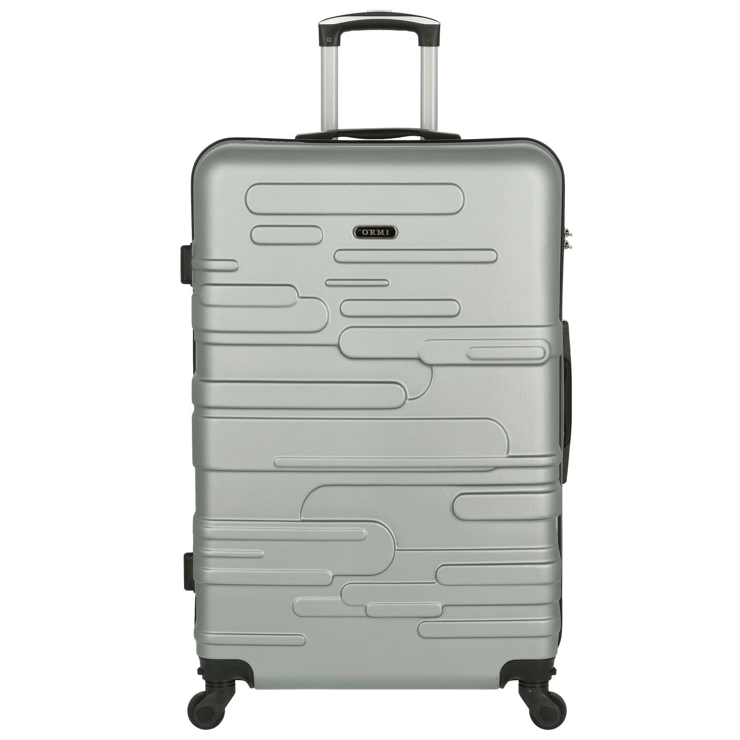 Cestovní plastový kufr stříbrný - Ormi Mabon L