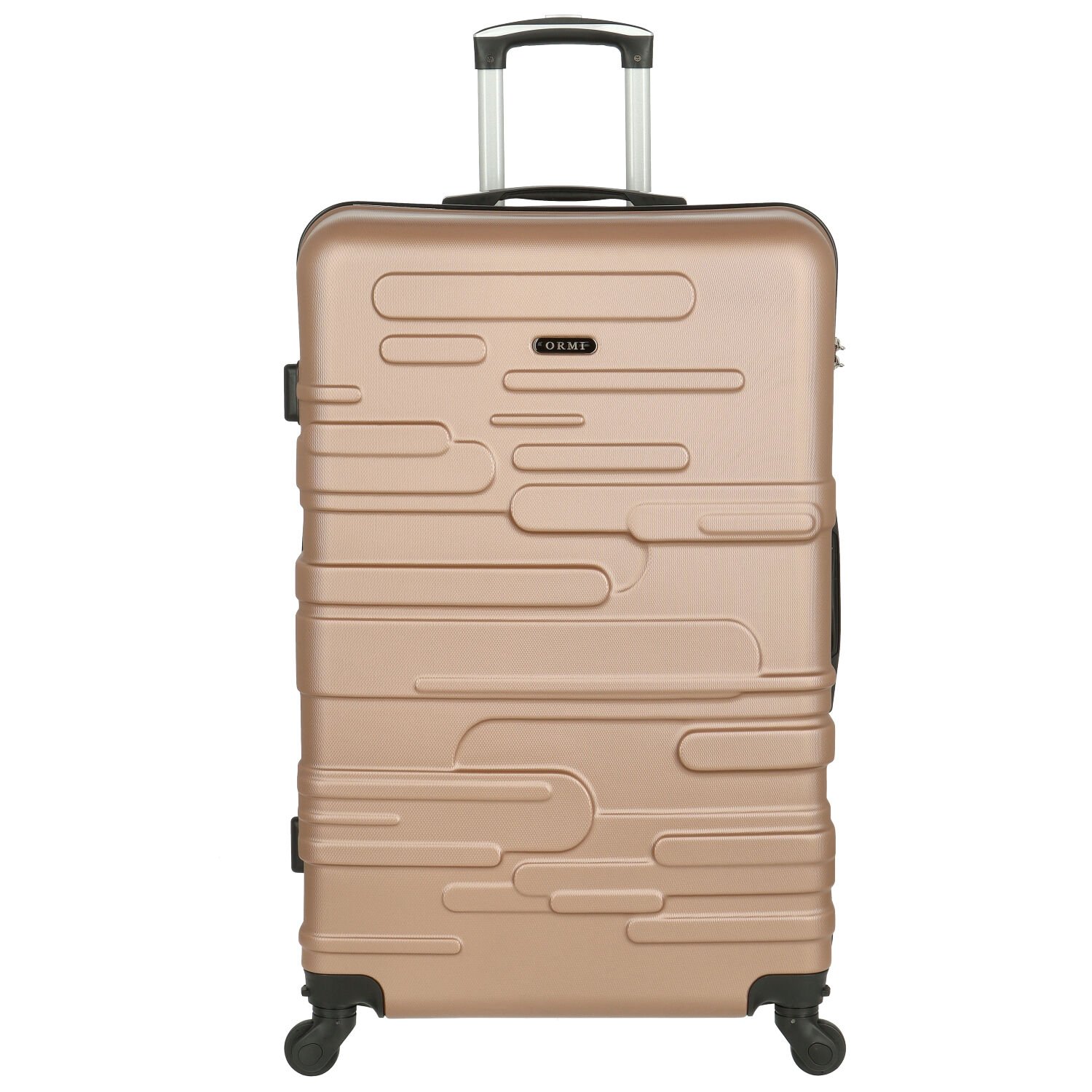 Cestovní plastový kufr zlatorůžový - Ormi Mabon L