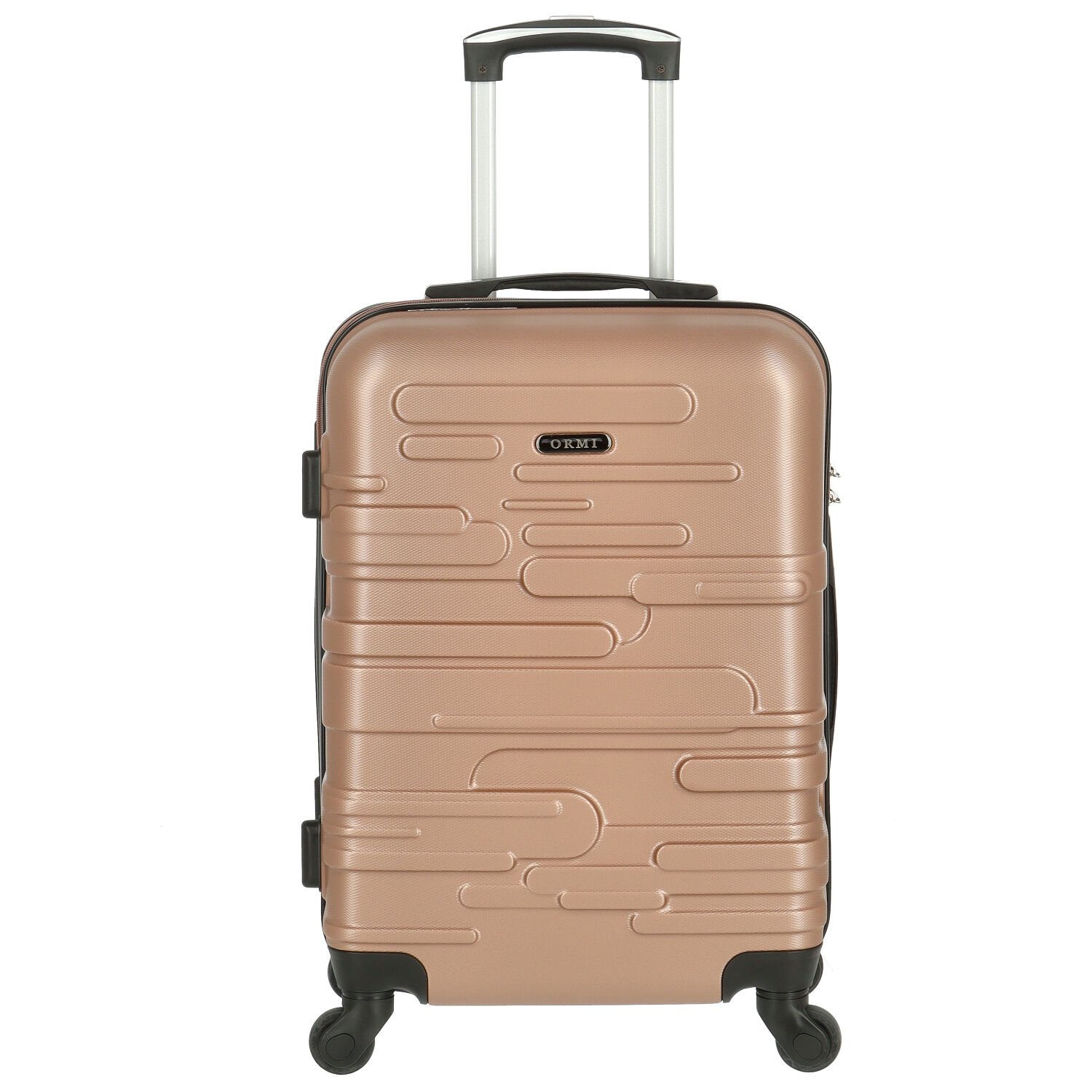 Cestovní plastový kufr zlatorůžový - Ormi Mabon S