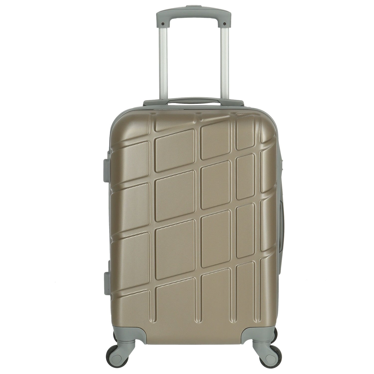 Cestovní plastový kufr šedo/zlatý - Ormi Sofron S