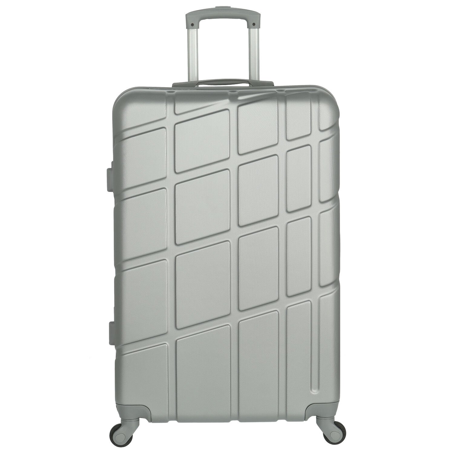 Cestovní plastový kufr stříbrný - Ormi Sofron M