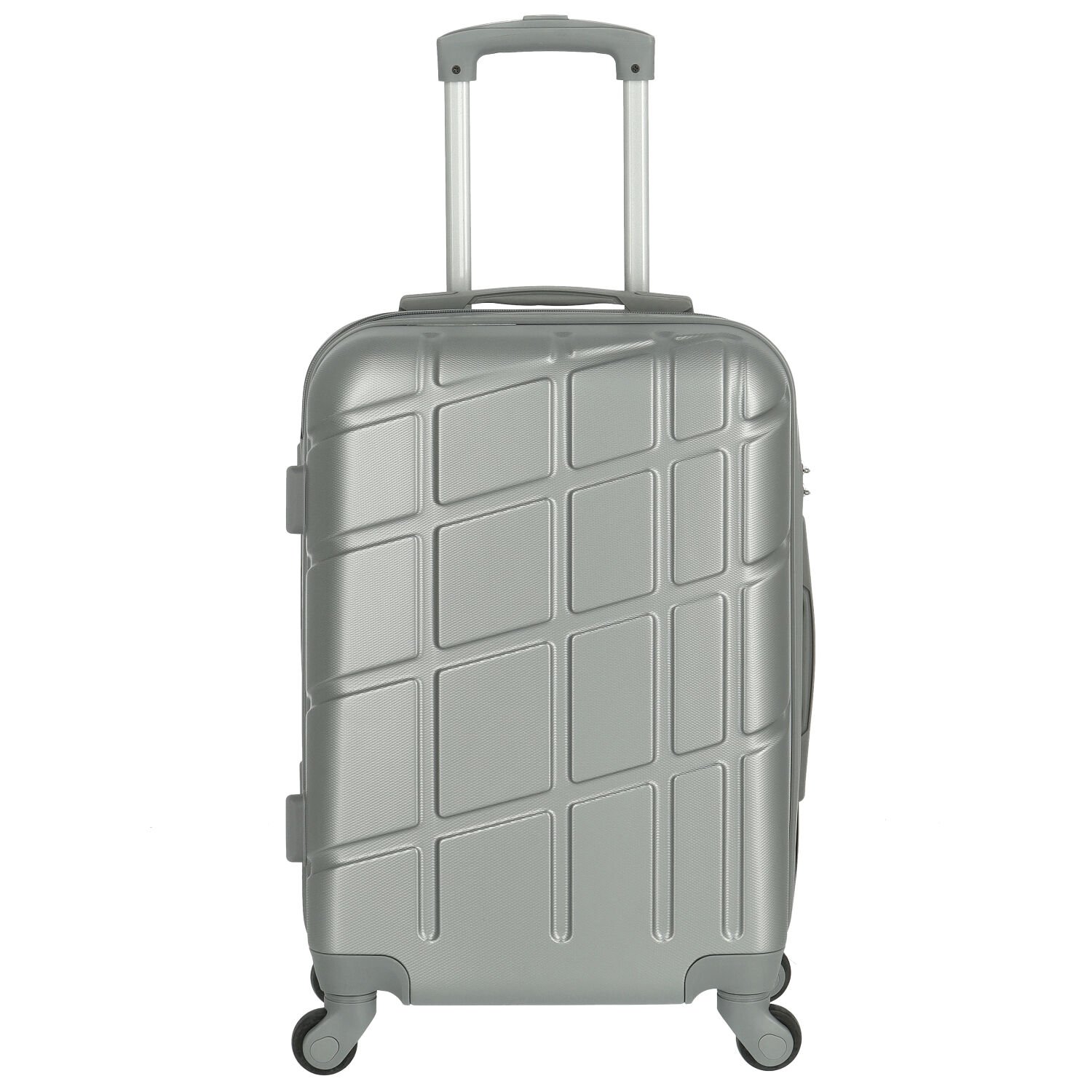 Cestovní plastový kufr stříbrný - Ormi Sofron S