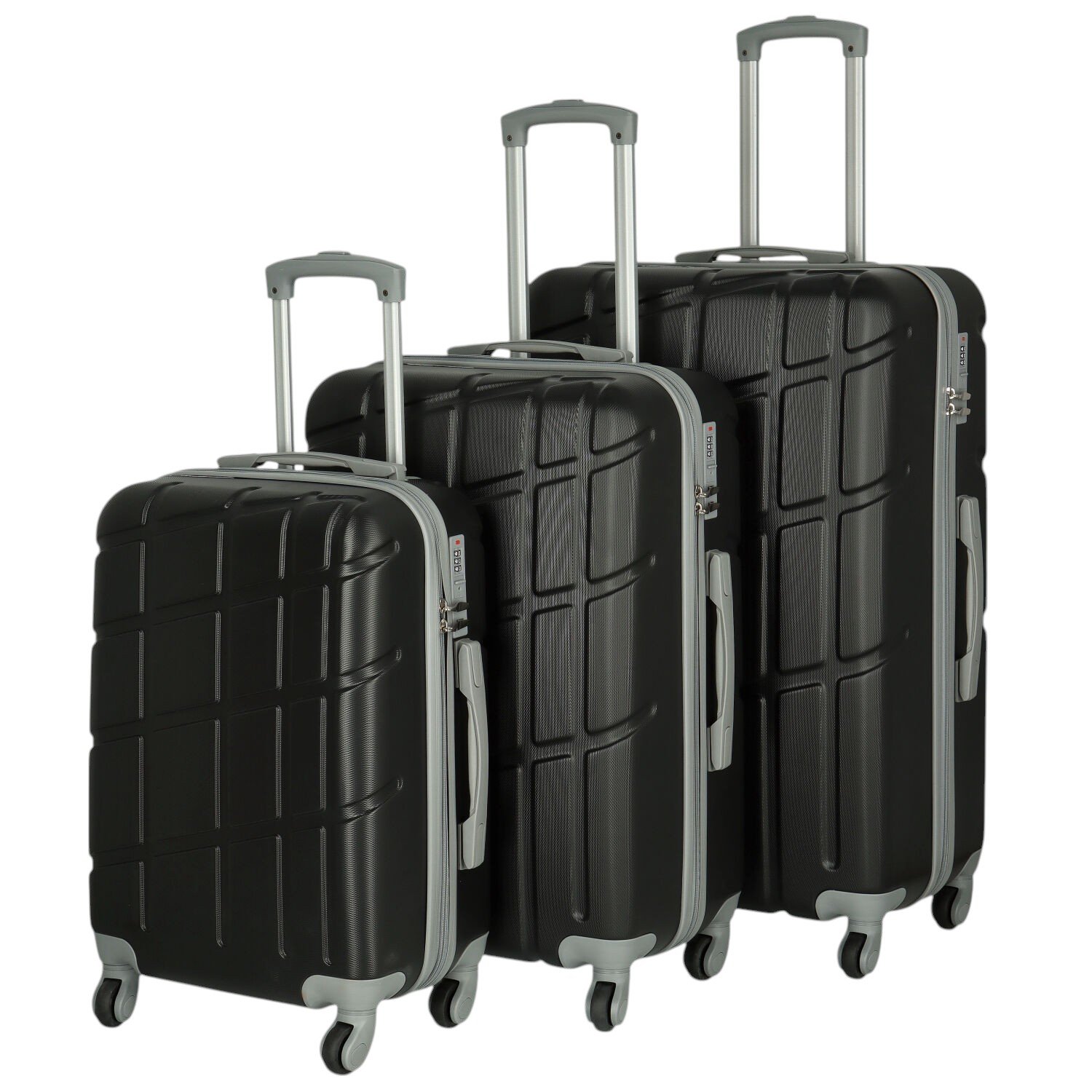 Cestovní plastový kufr černý - Ormi Sofron SADA