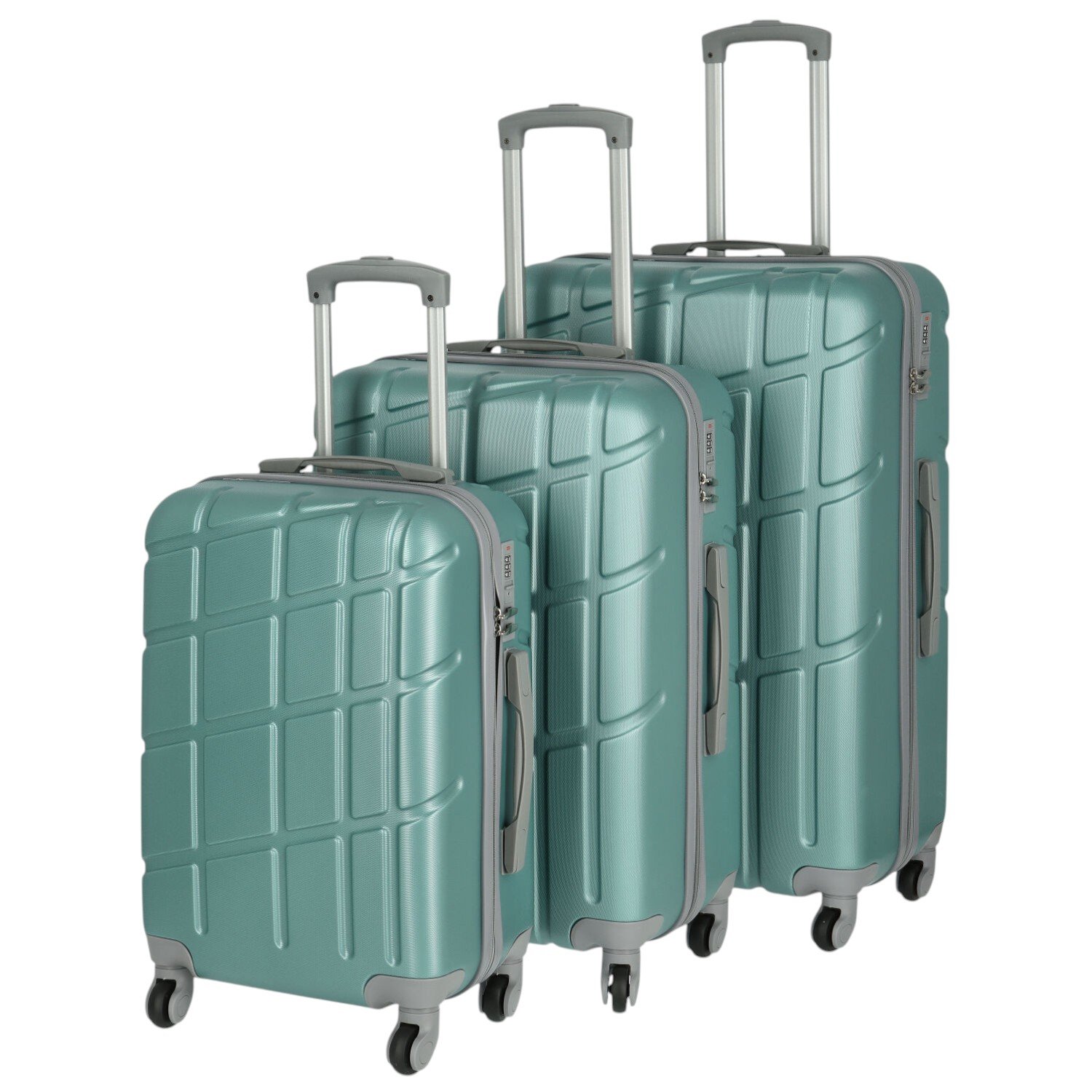 Cestovní plastový kufr světle modrý - Ormi Sofron SADA