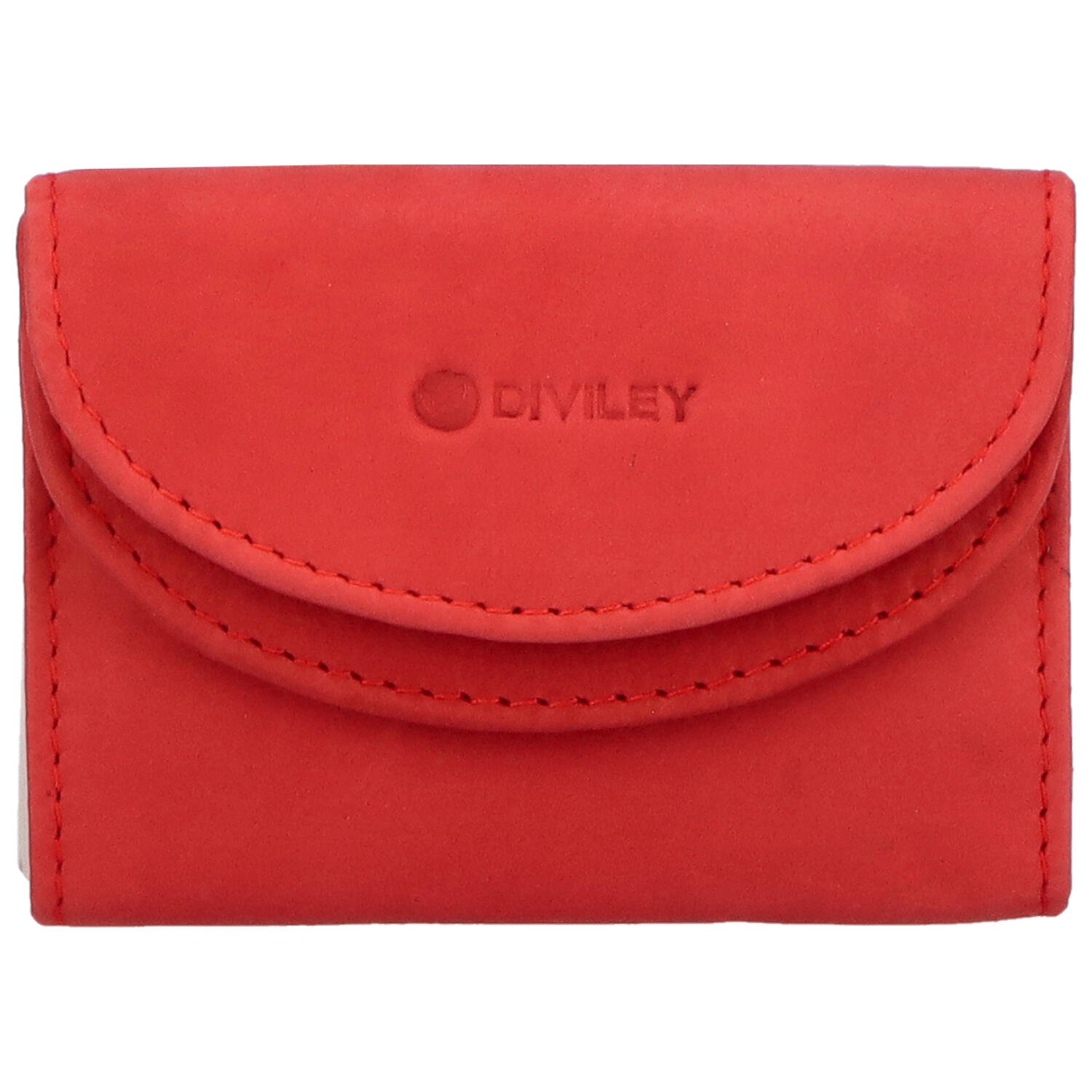 Levně Dámská kožená peněženka červená - Diviley Skaidra