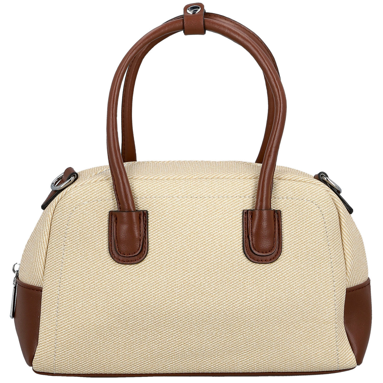 Dámská kabelka do ruky krémová/hnědá - Firenze Leesha