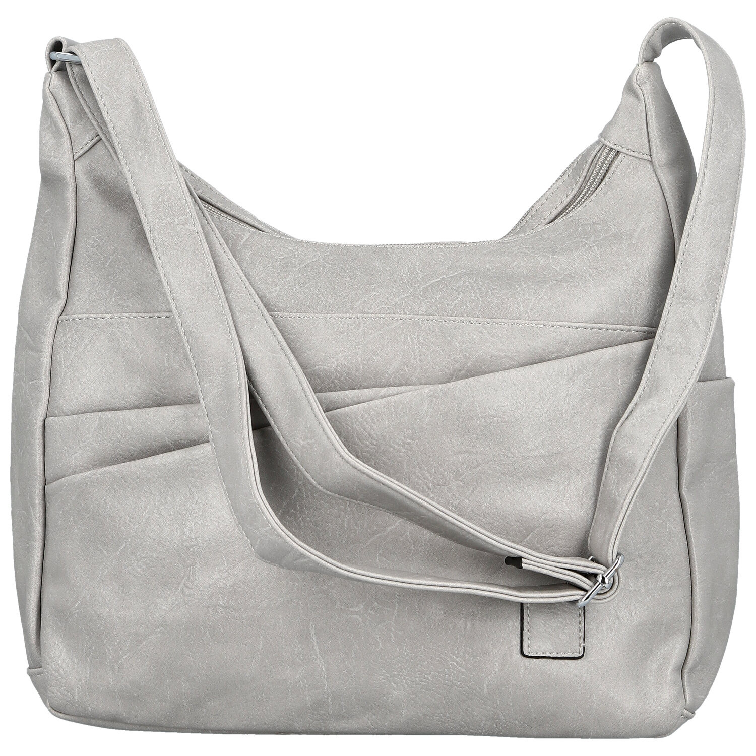 Dámská crossbody kabelka světle šedá - Firenze Ricco