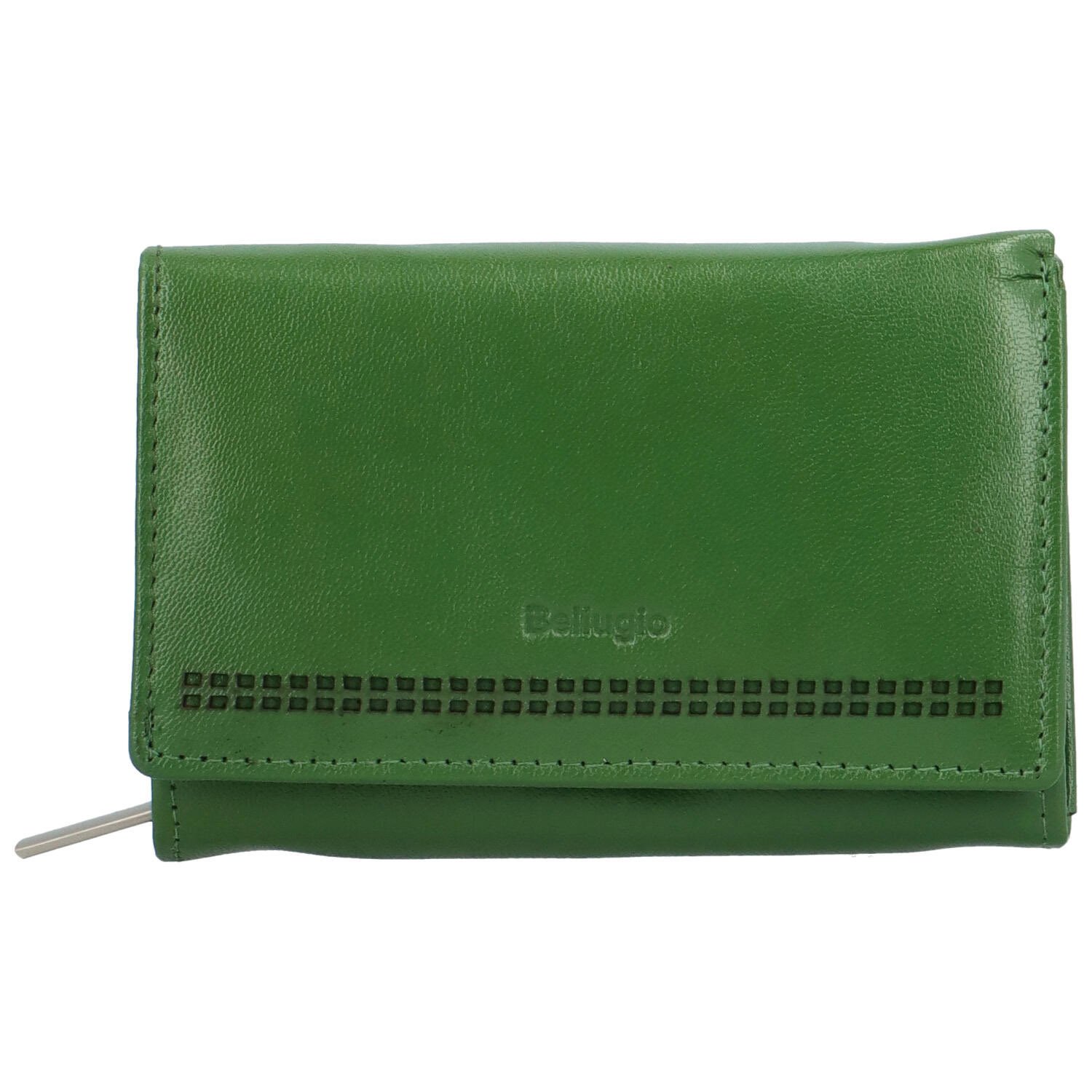 Levně Dámská kožená peněženka zelená - Bellugio Chiarana