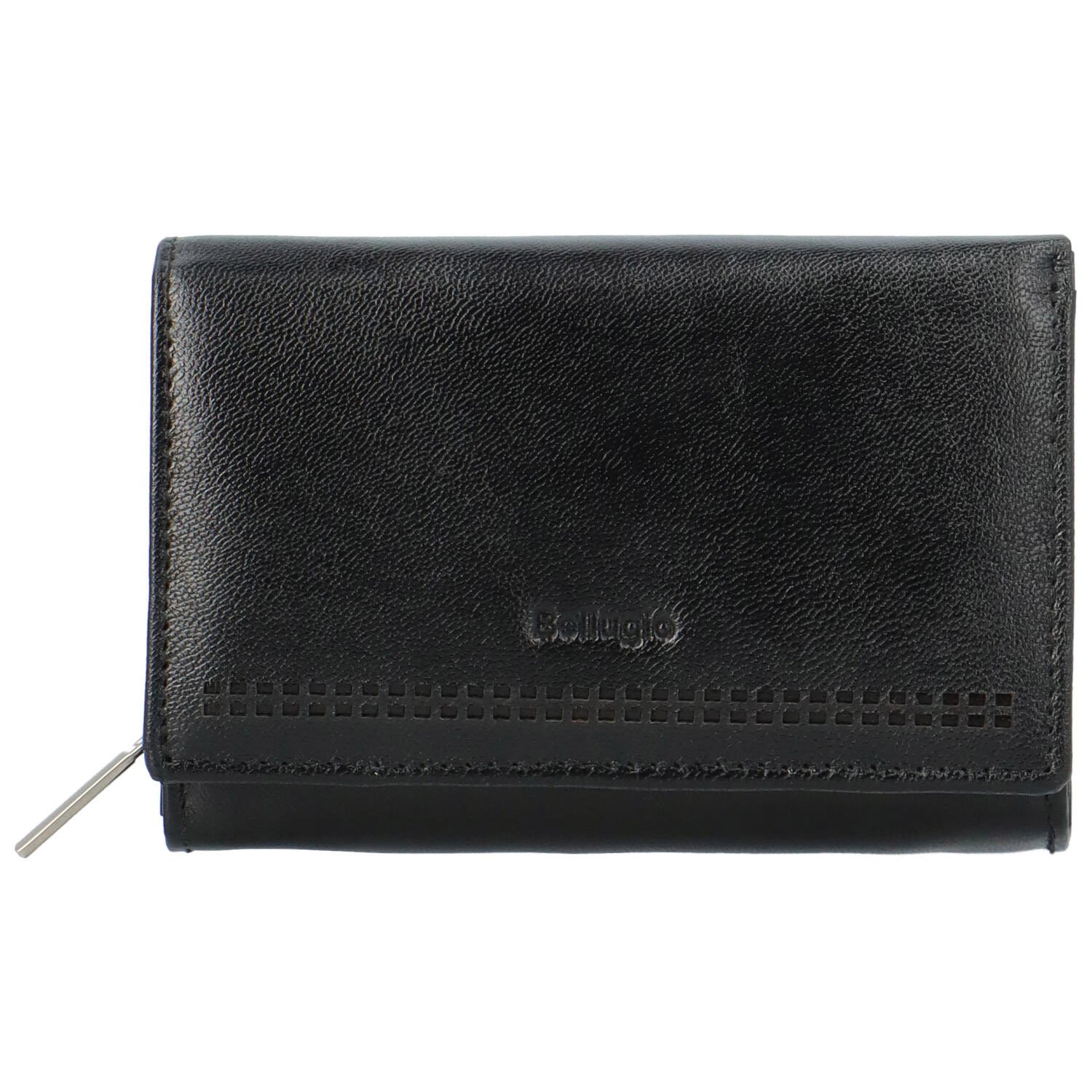 Levně Dámská kožená peněženka černá - Bellugio Chiarana