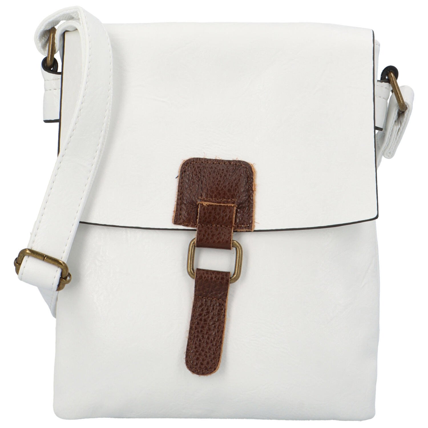 Dámská crossbody kabelka bílá - Paolo bags Oresta