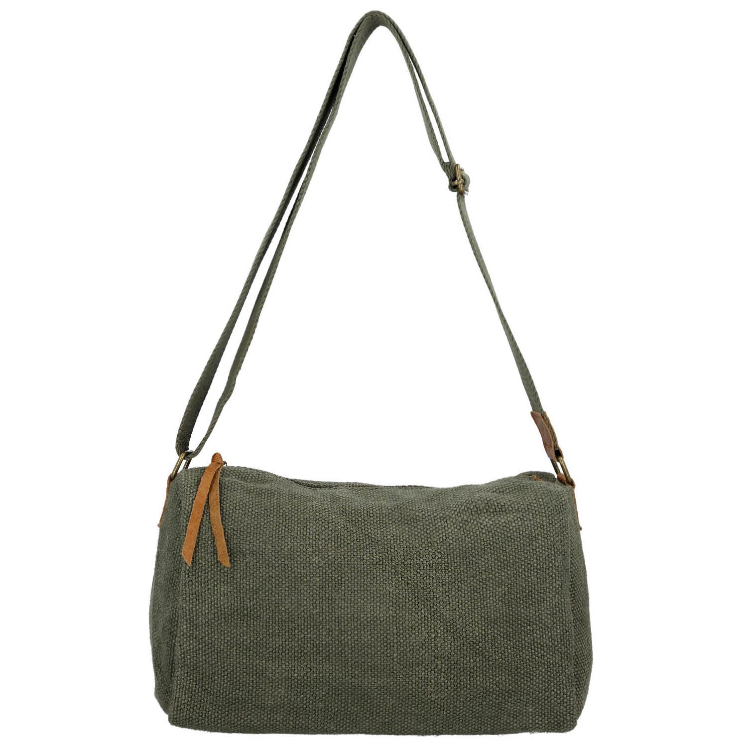 Dámská crossbody kabelka tmavě zelená - Paolo bags Lajana