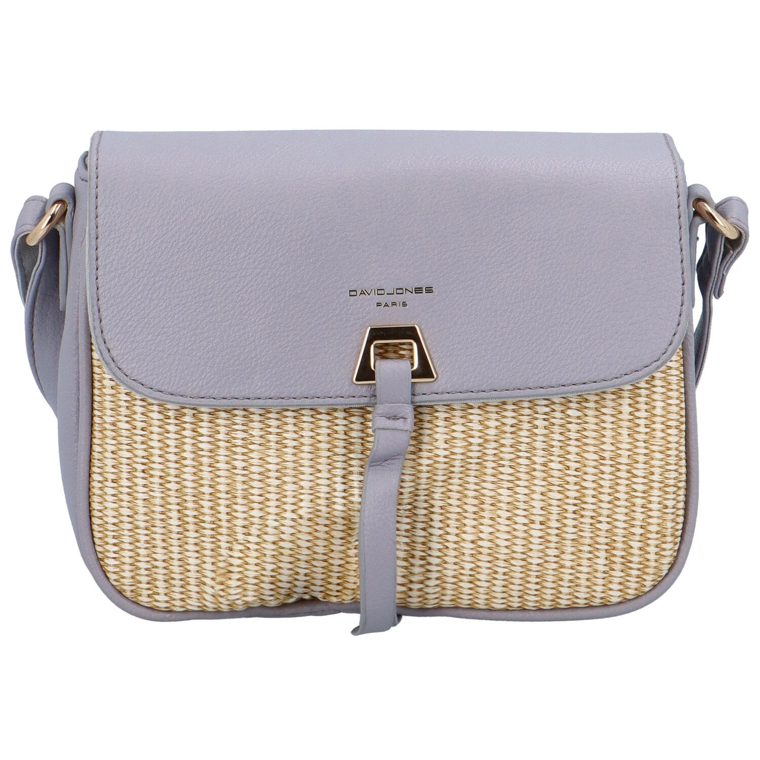 Levně Dámská crossbody kabelka bledě fialová - David Jones Flou