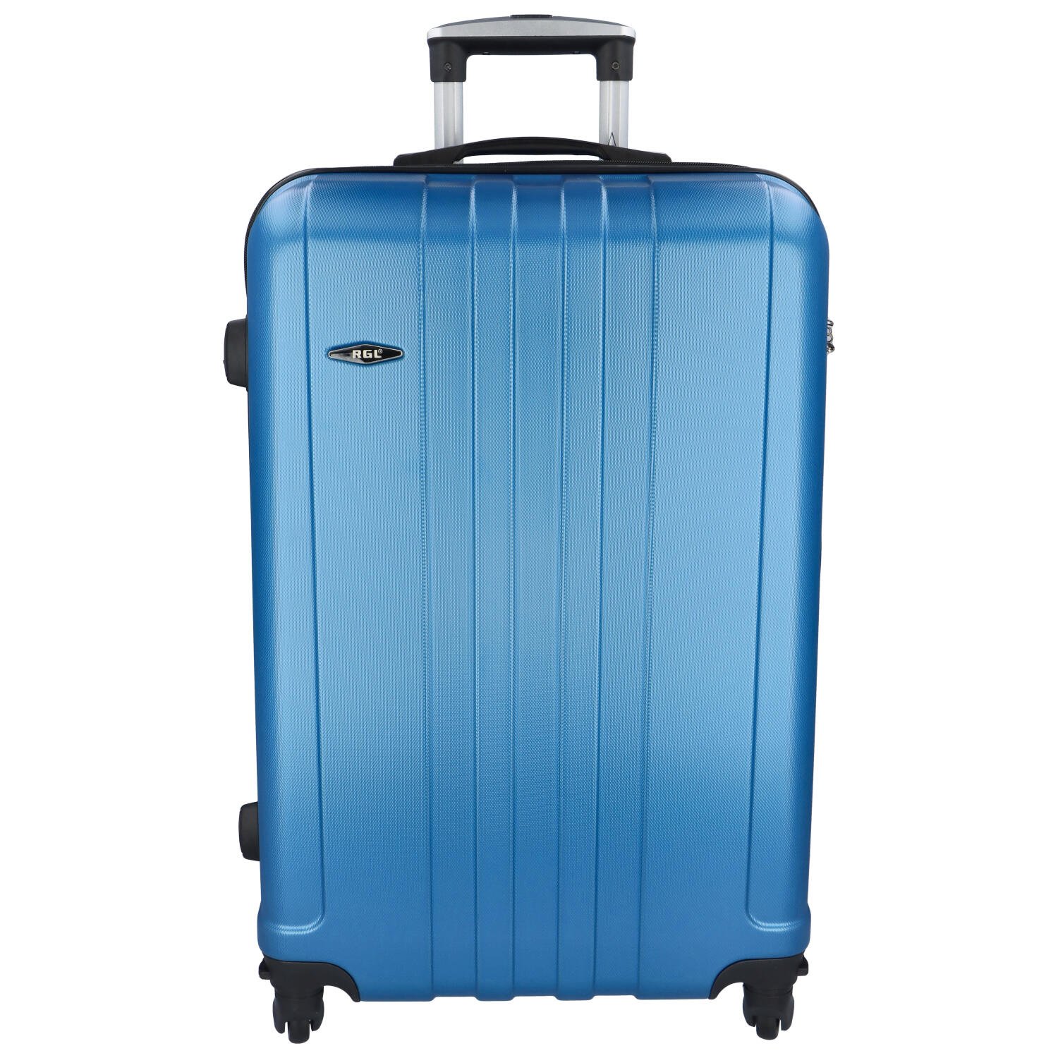 Levně Skořepinový cestovní kufr modrý - RGL Blant L