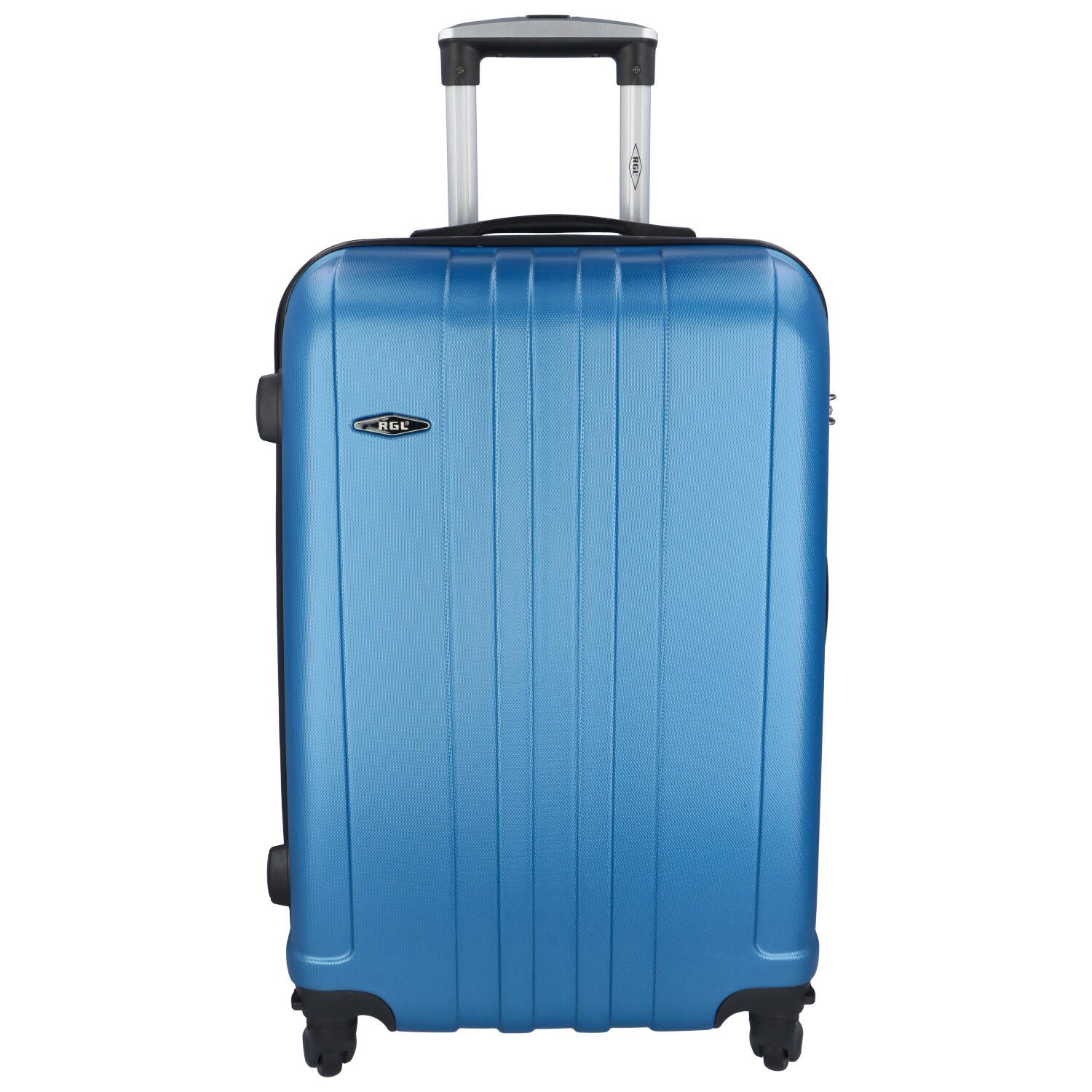 Levně Skořepinový cestovní kufr modrý - RGL Blant S