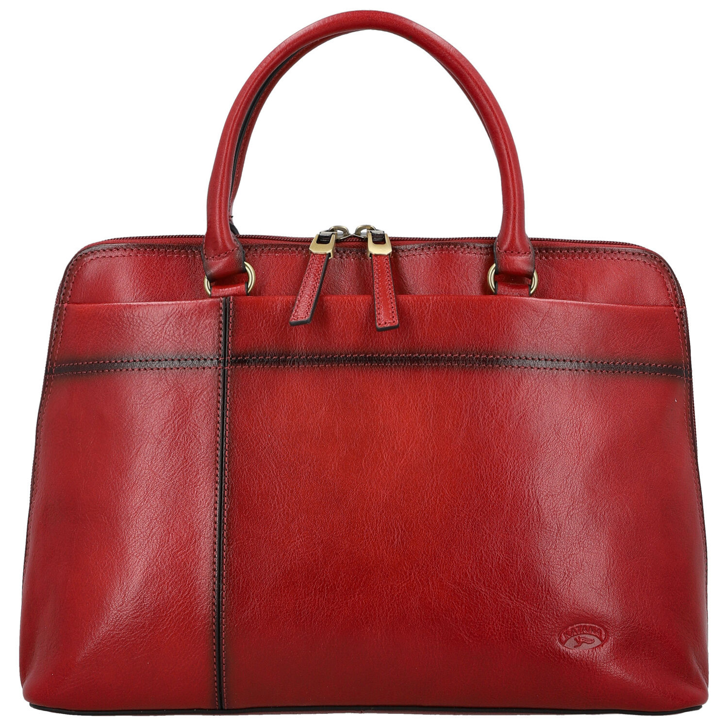 Dámská kožená kabelka do ruky vínová - Katana Arifa