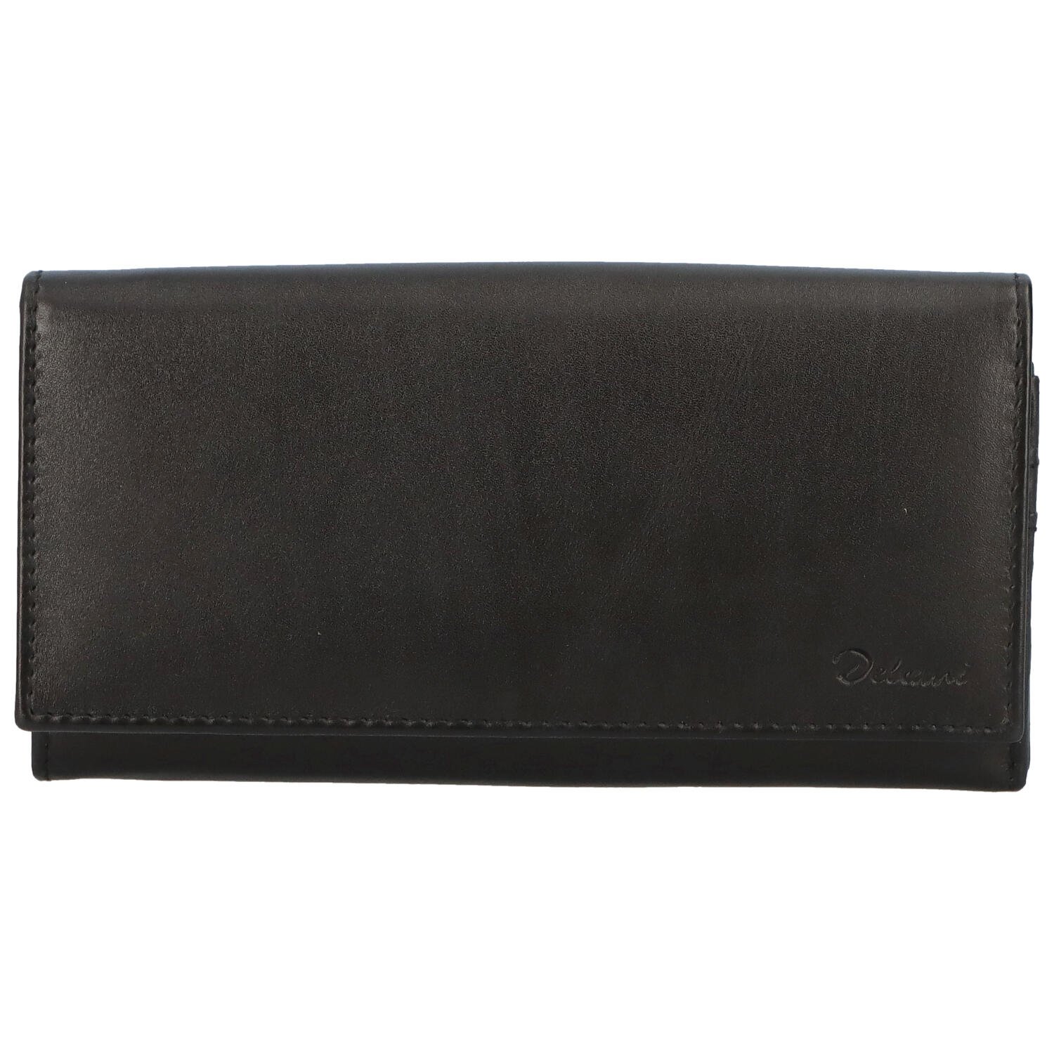 Levně Dámská kožená peněženka černá - Delami Grentta