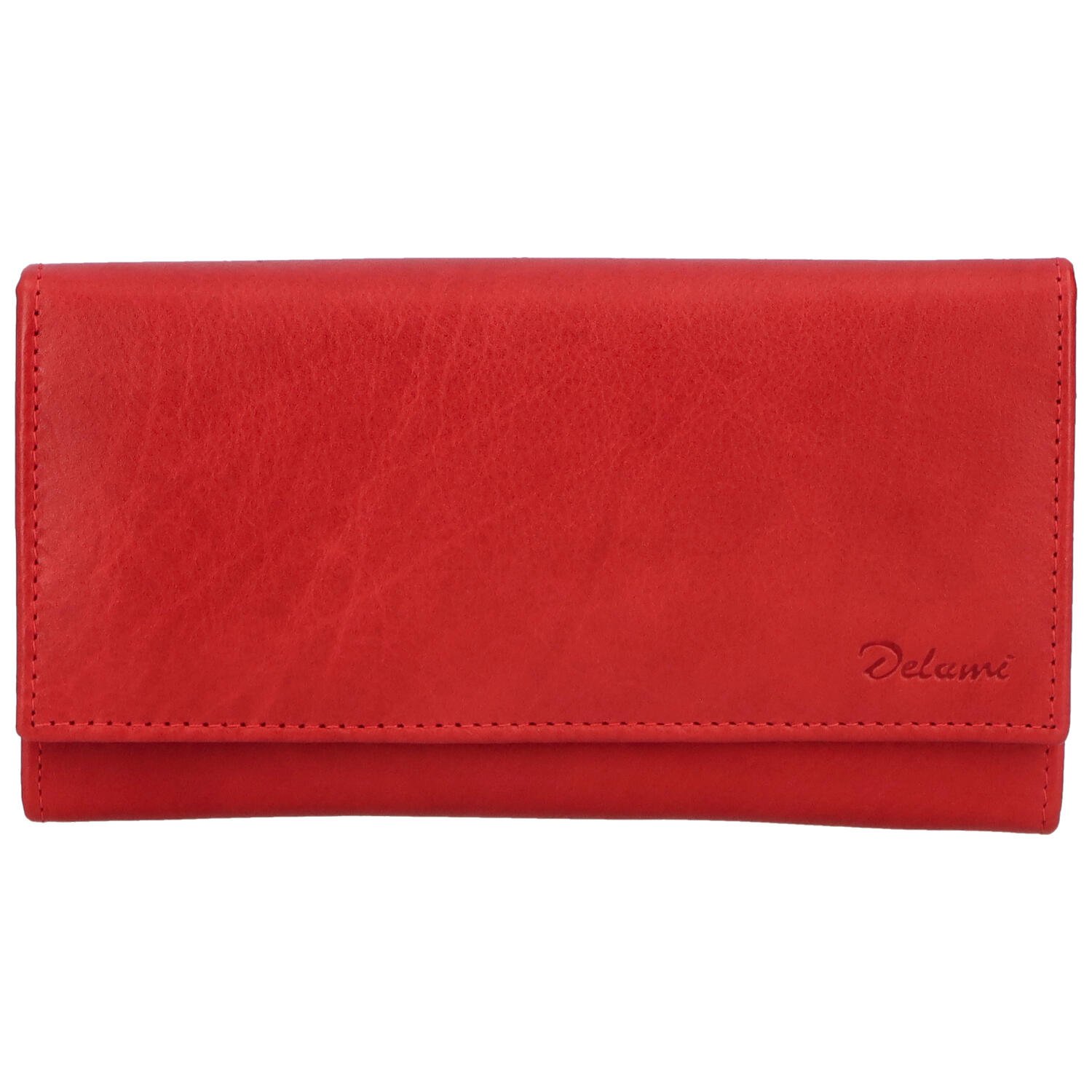 Levně Dámská kožená peněženka červená - Delami Otilia