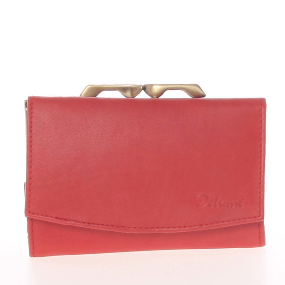 Levně Dámská kožená peněženka červená - Delami Xiana