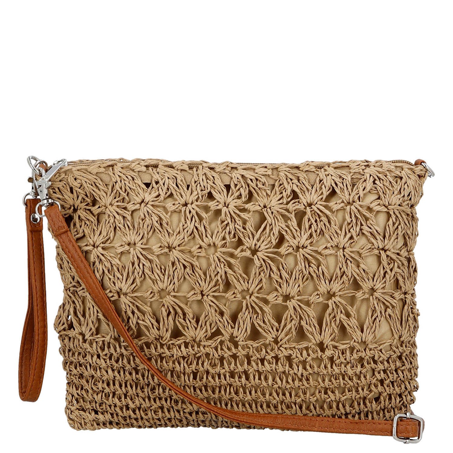 Dámská crossbody kabelka béžová - Firenze Seiya