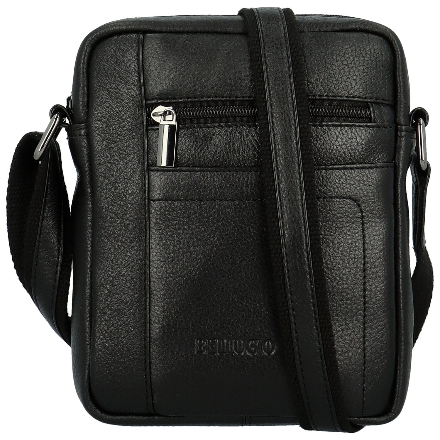 Pánská kožená crossbody taška černá - Bellugio Bekim