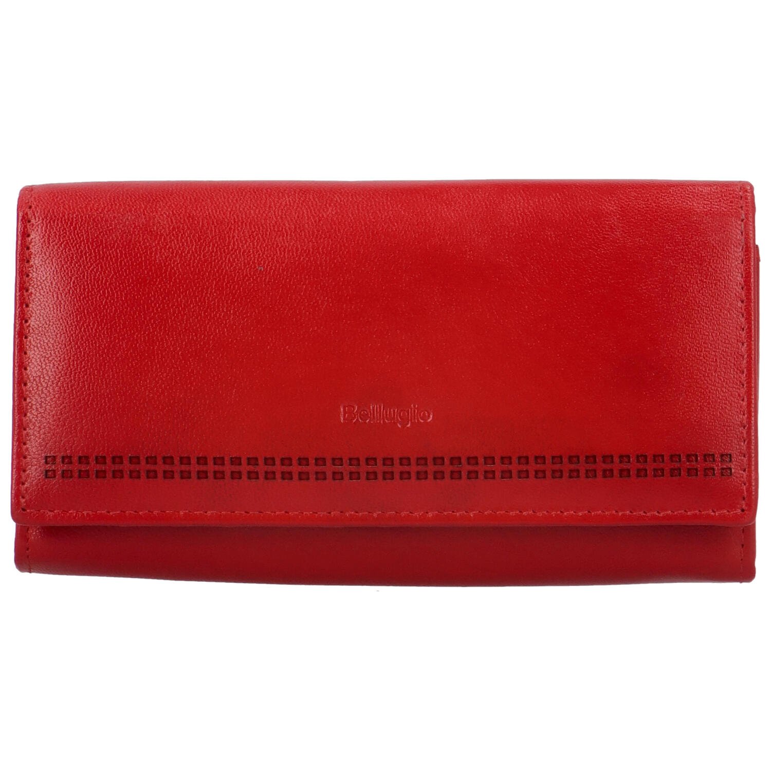 Levně Dámska kožená peňaženka červená - Bellugio Brenda