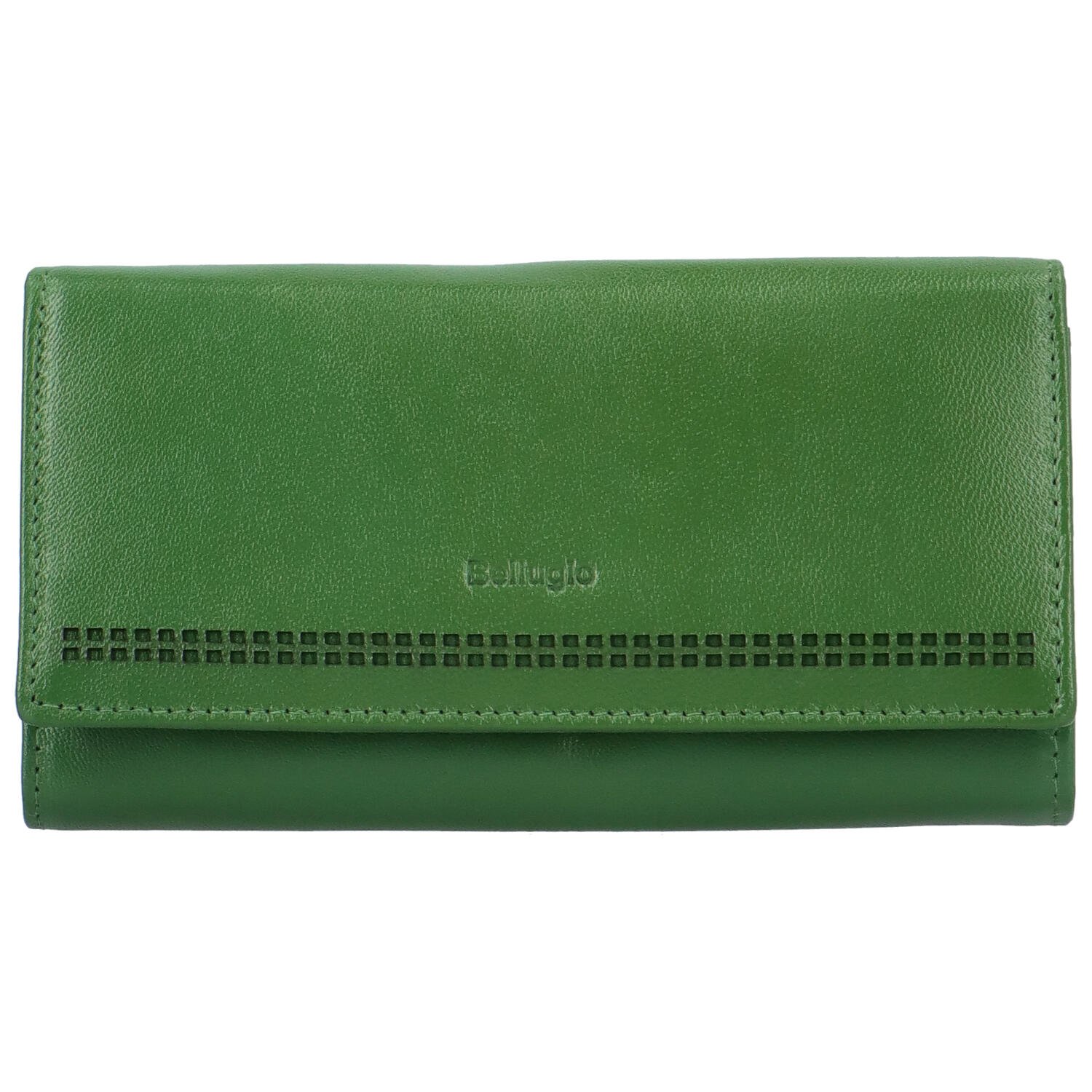 Levně Dámská kožená peněženka zelená - Bellugio Brenda