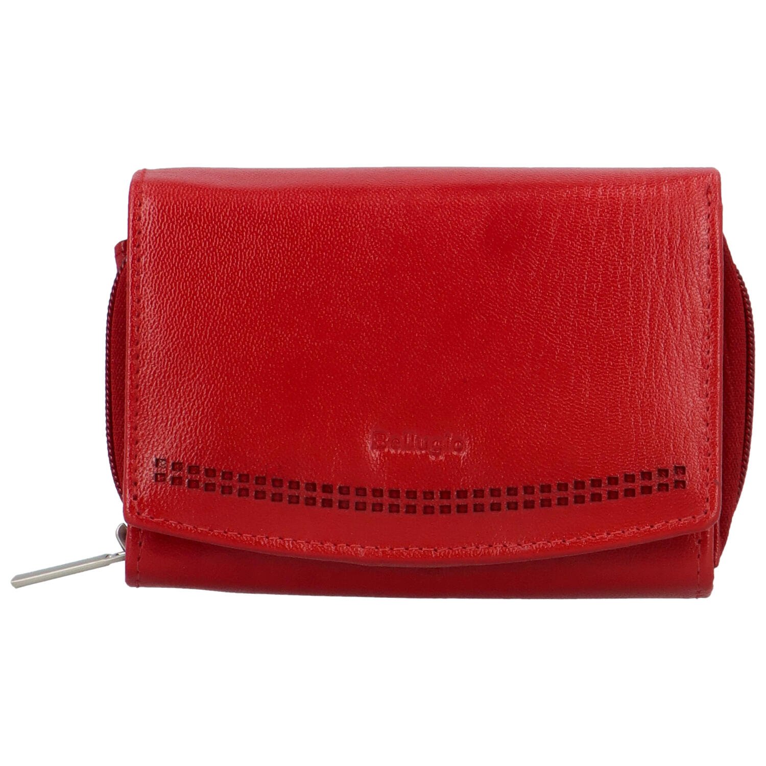 Levně Dámská kožená peněženka červená - Bellugio Odetta