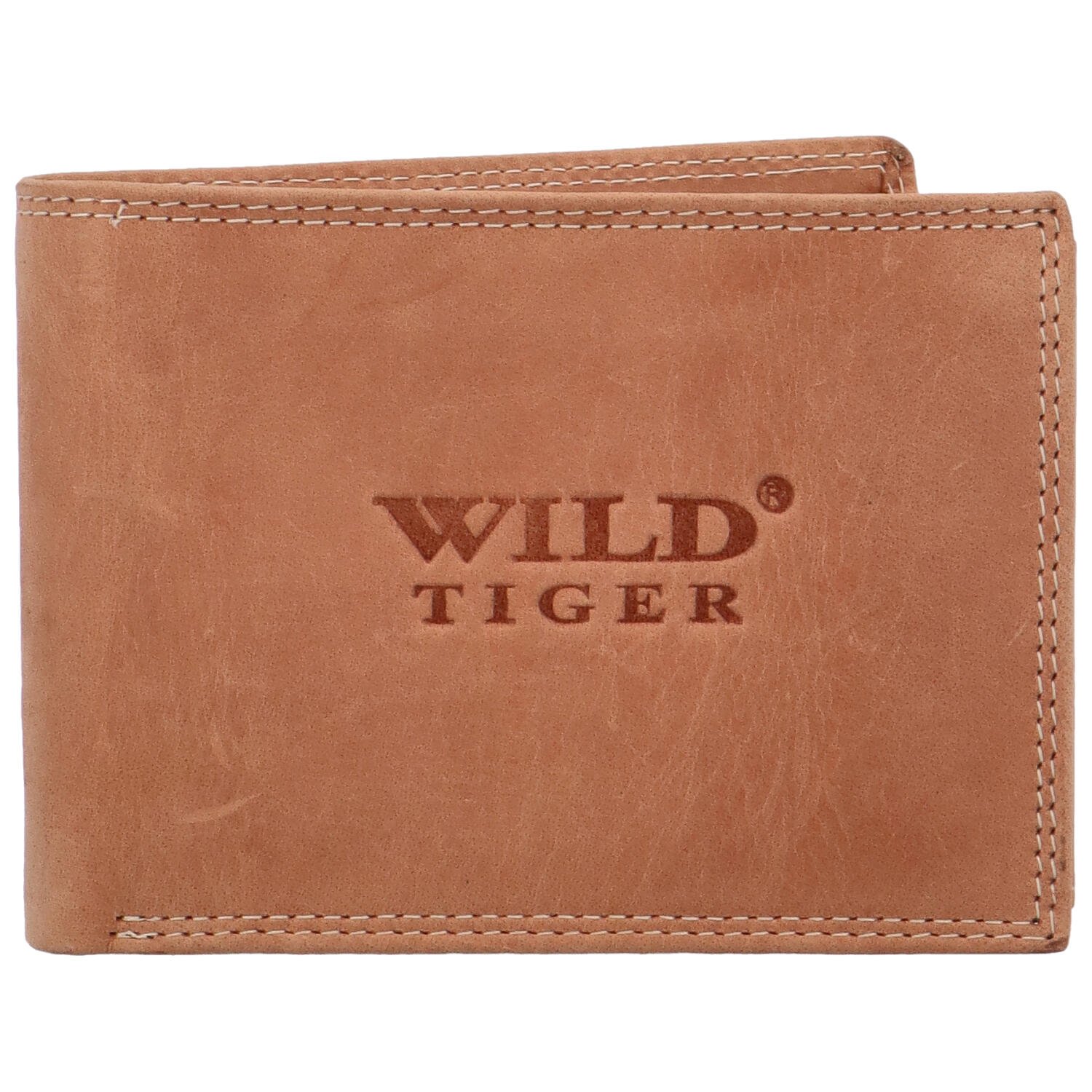Levně Pánská kožená peněženka světle hnědá - Wild Tiger Leonard