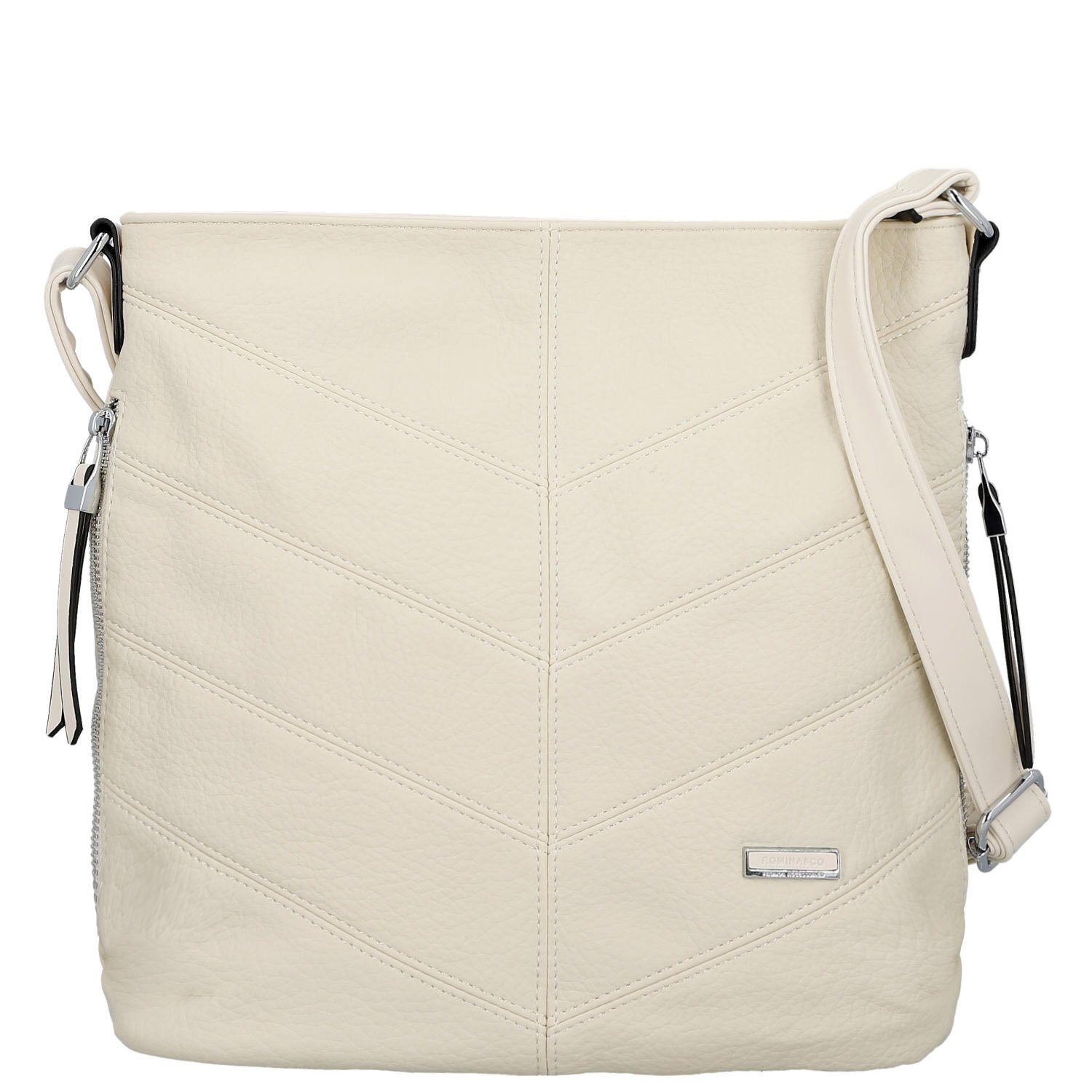 Dámská crossbody kabelka krémová - Firenze Semir