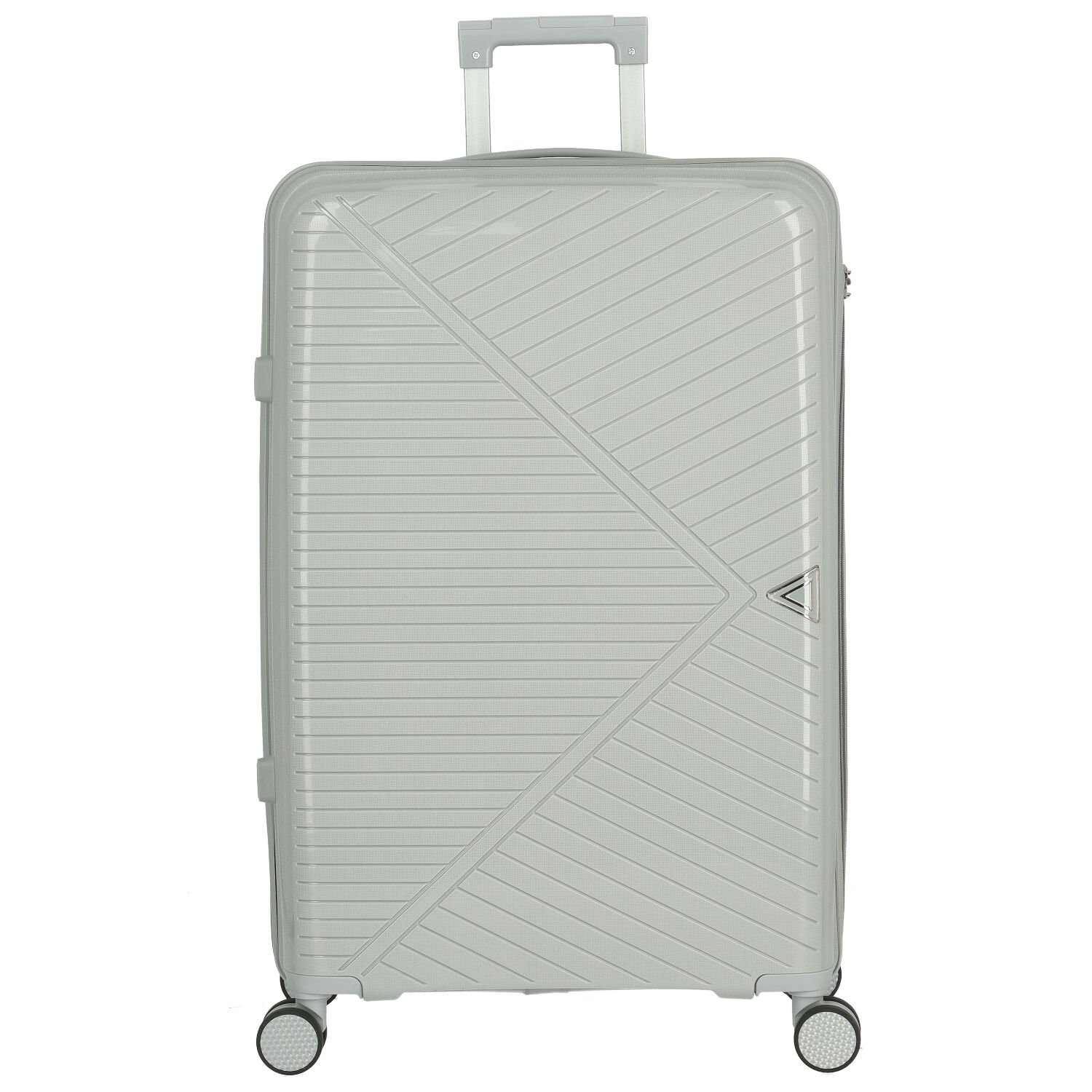 Cestovní plastový kufr stříbrný - Ormi Platon M