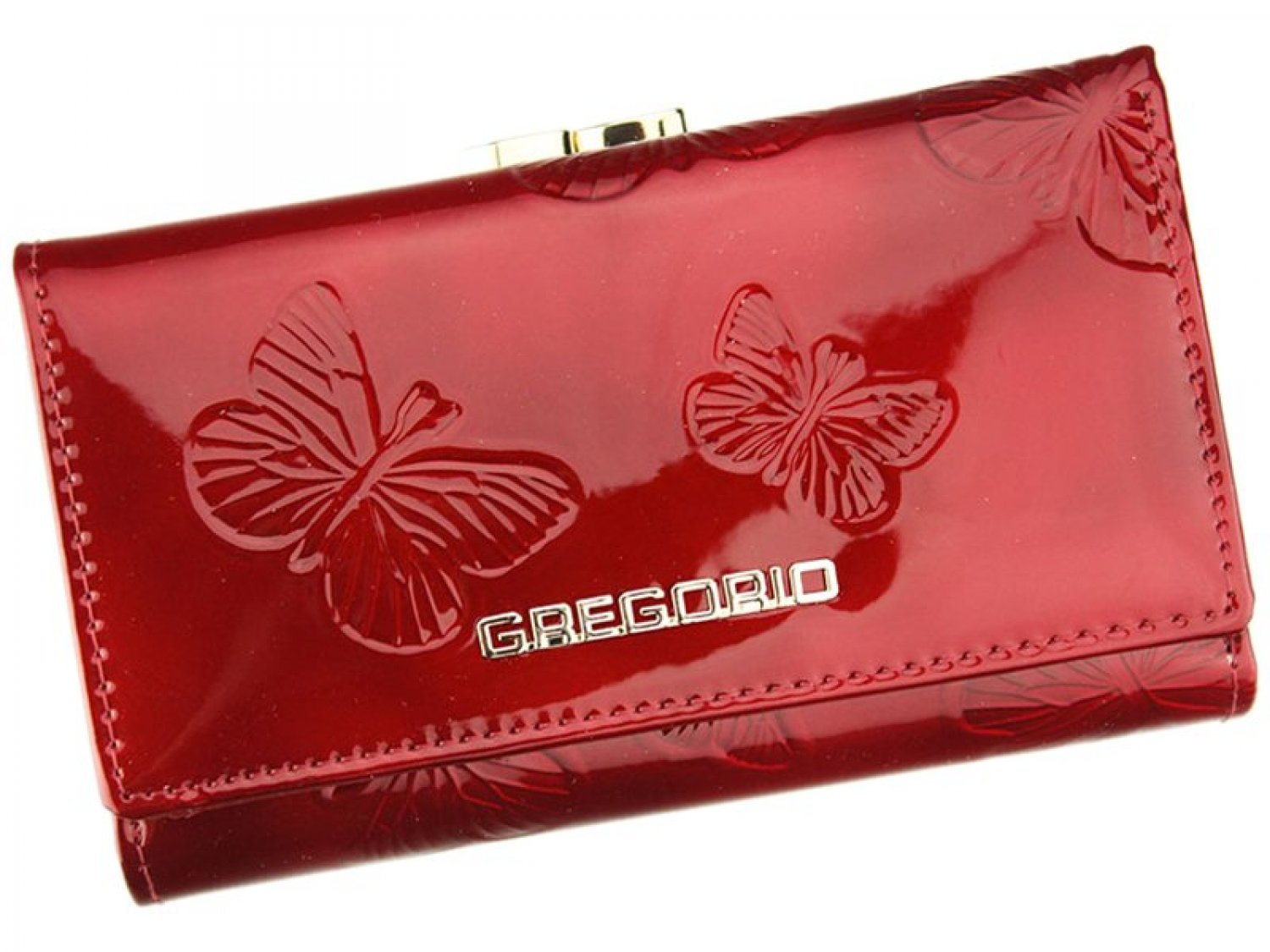Levně Dámská kožená peněženka červená - Gregorio Juliass