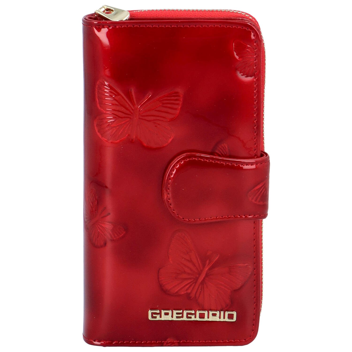 Levně Dámská kožená peněženka červená - Gregorio Cecellia