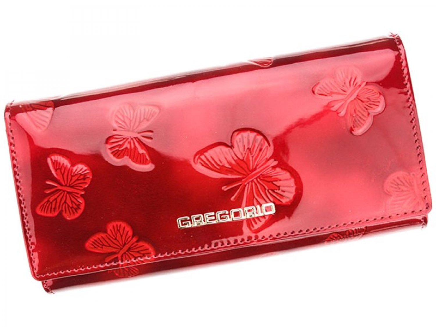 Levně Dámská kožená peněženka červená - Gregorio Eugenina