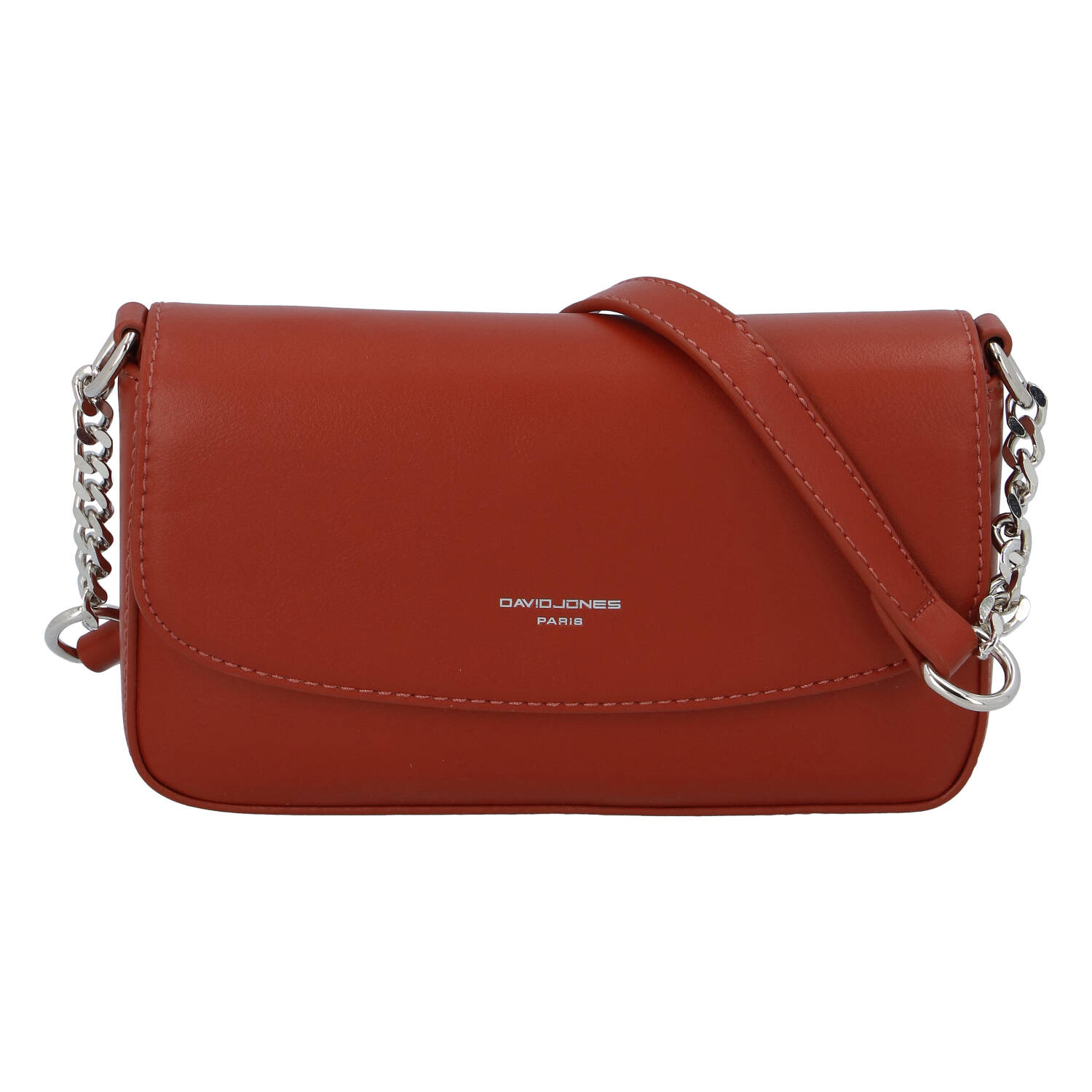 Dámská crossbody kabelka cihlově červená - David Jones Tallma
