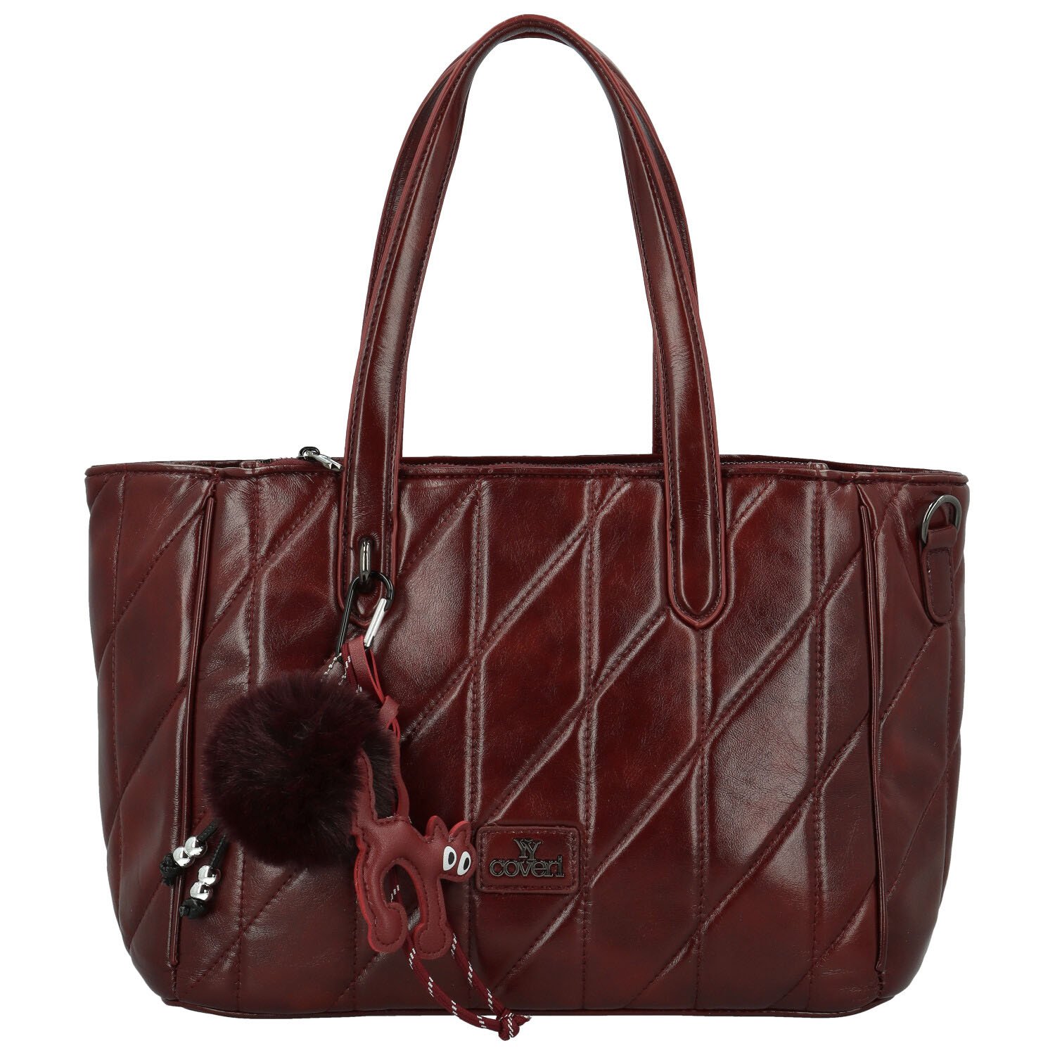 Dámská kabelka na rameno vínová - Coveri Ounissa