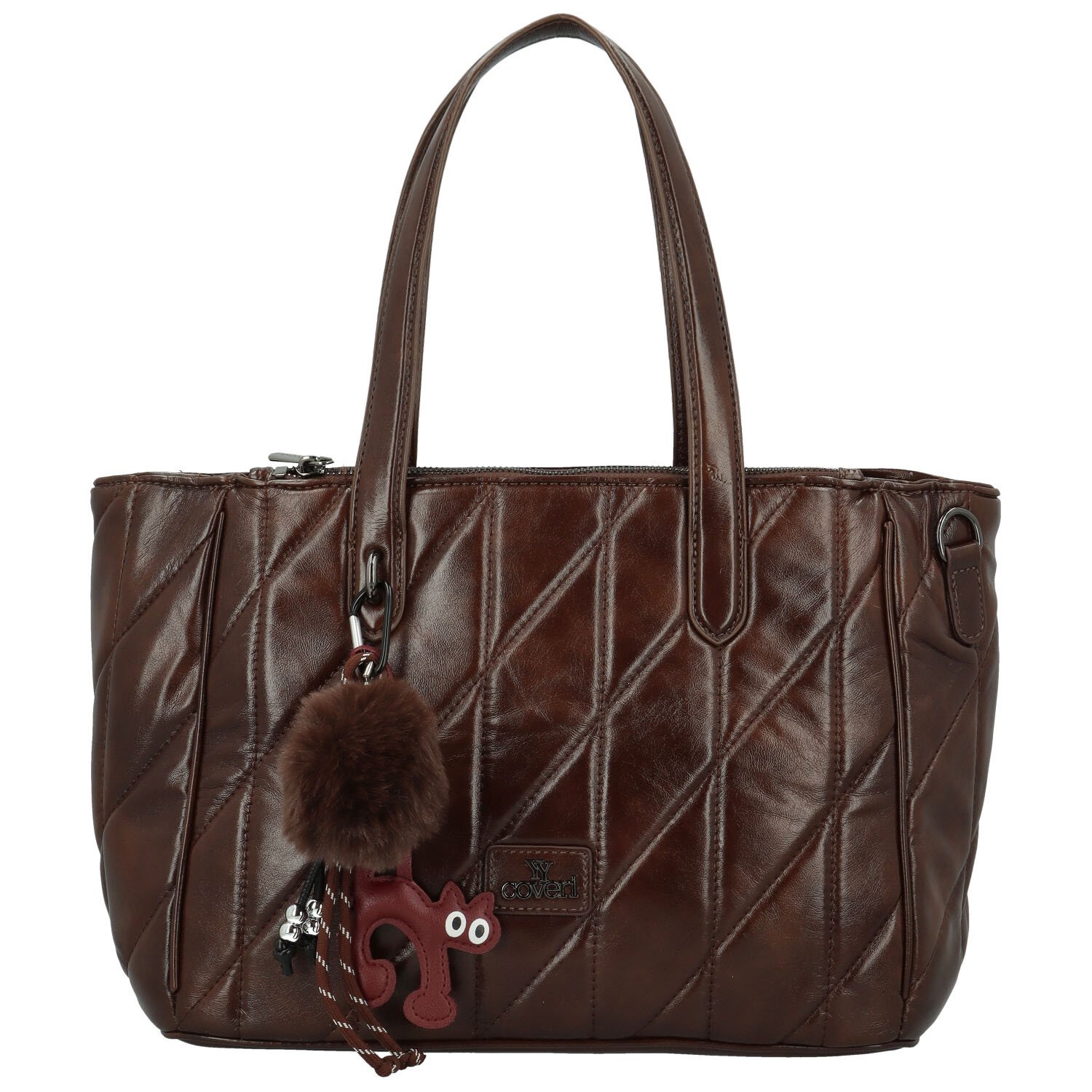Dámská kabelka na rameno coffee - Coveri Ounissa
