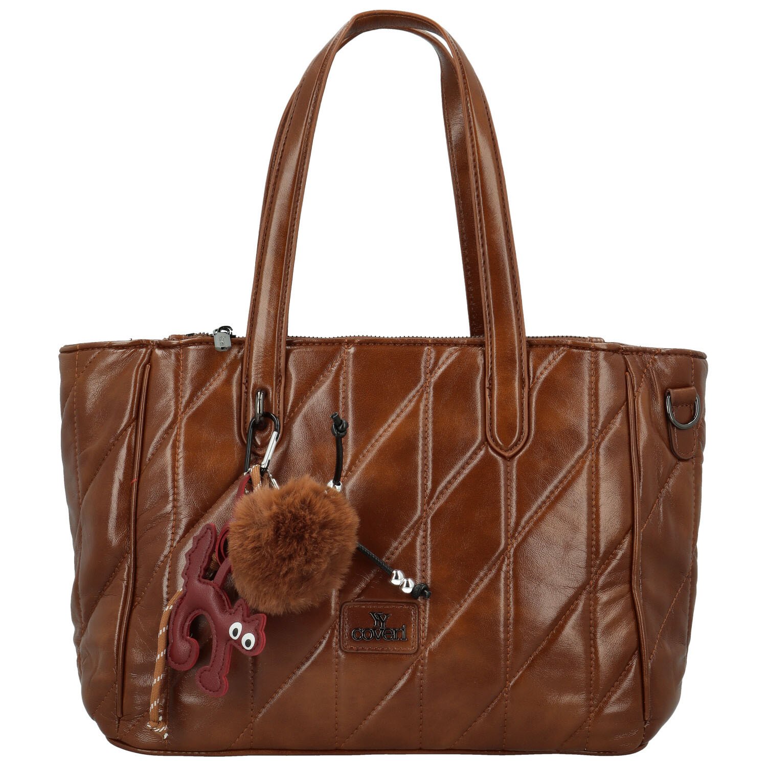 Dámská kabelka na rameno hnědá - Coveri Ounissa