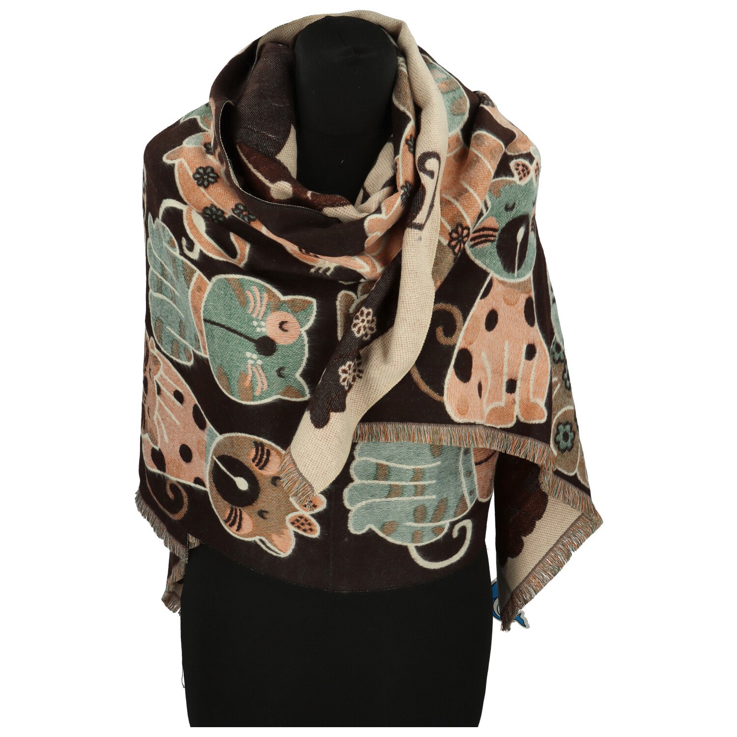 Dámská šála hnědá - Firenze Gitel