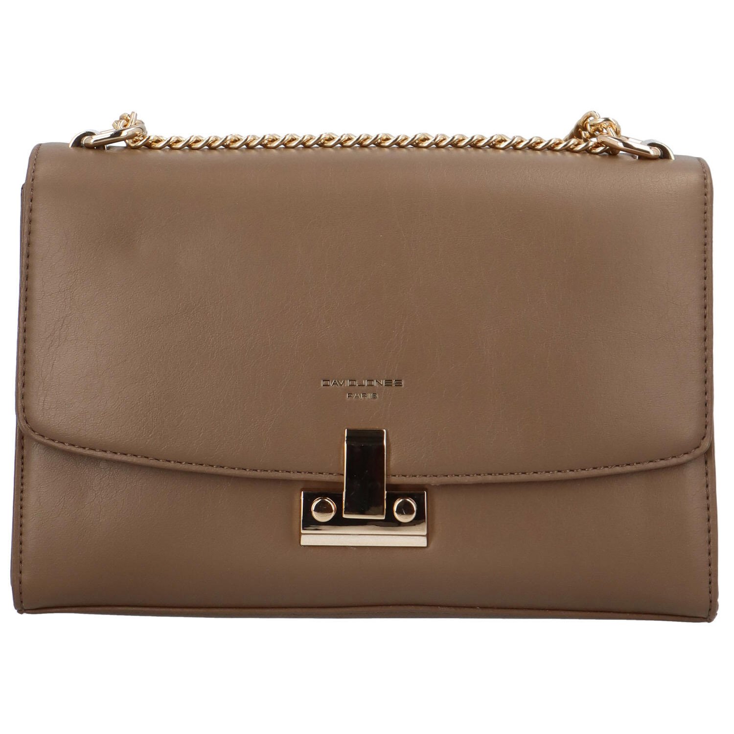 Levně Dámská crossbody kabelka taupe - David Jones Paige