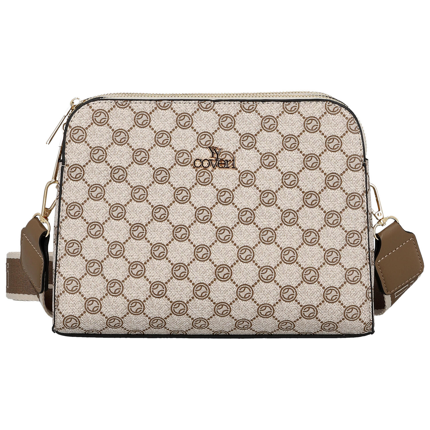 Dámská crossbody kabelka tmavě béžová - Coveri Alianna