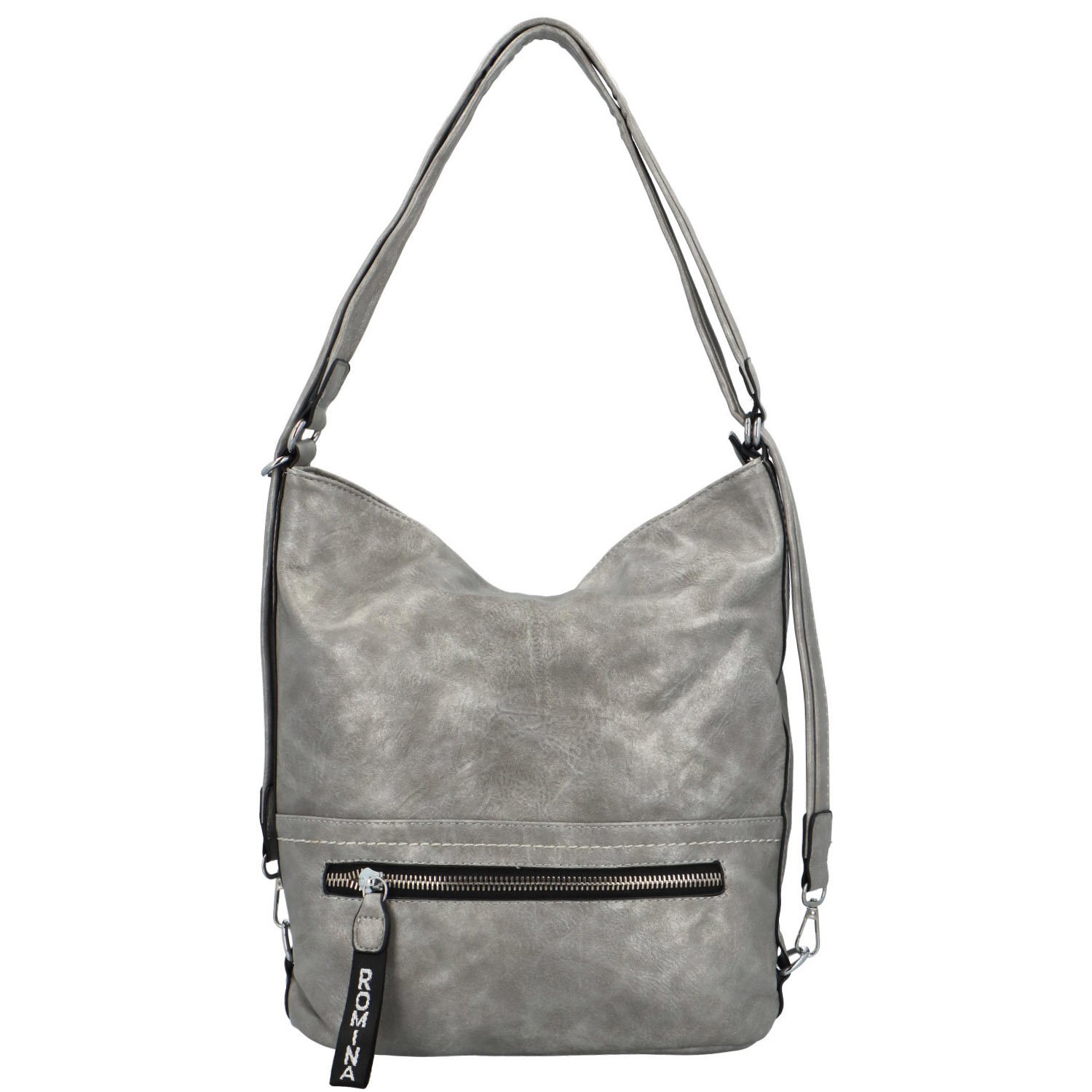 Dámský kabelko-batoh stříbrný - Romina & Co Bags Wolfe