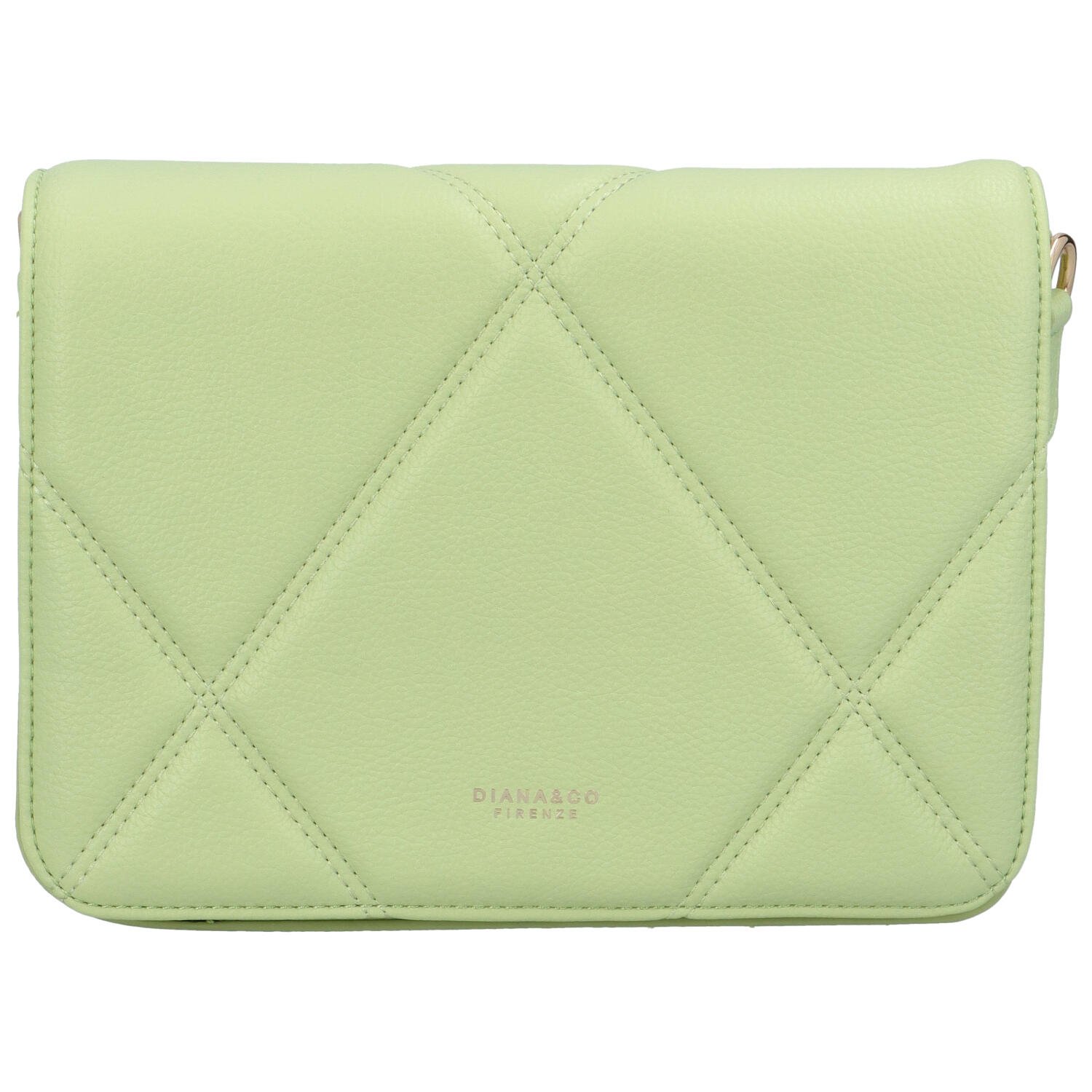 Levně Dámská crossbody kabelka světle zelená - DIANA & CO Bleneded